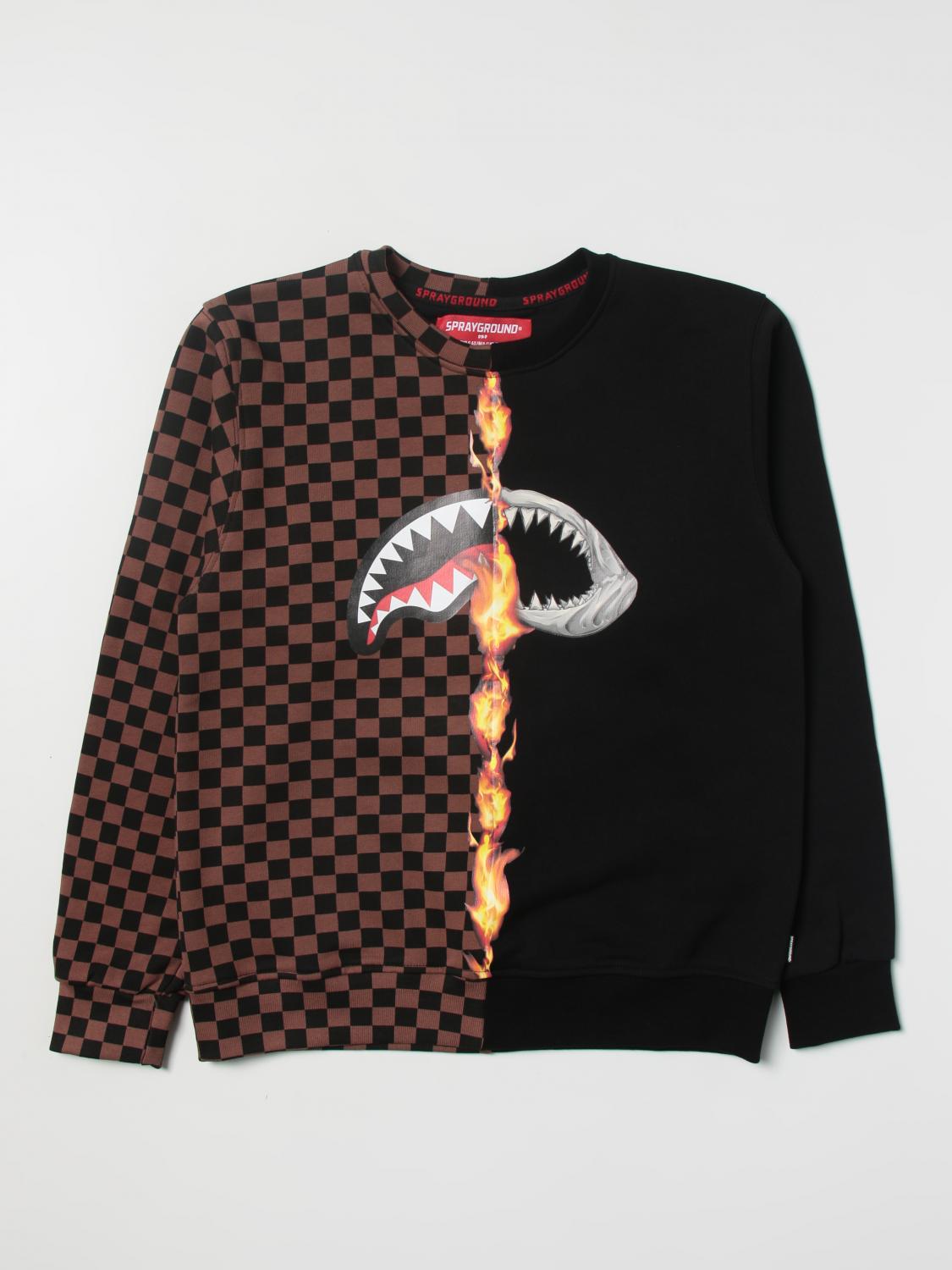 SPRAYGROUND sweater for boys Black Sprayground sweater SPY303