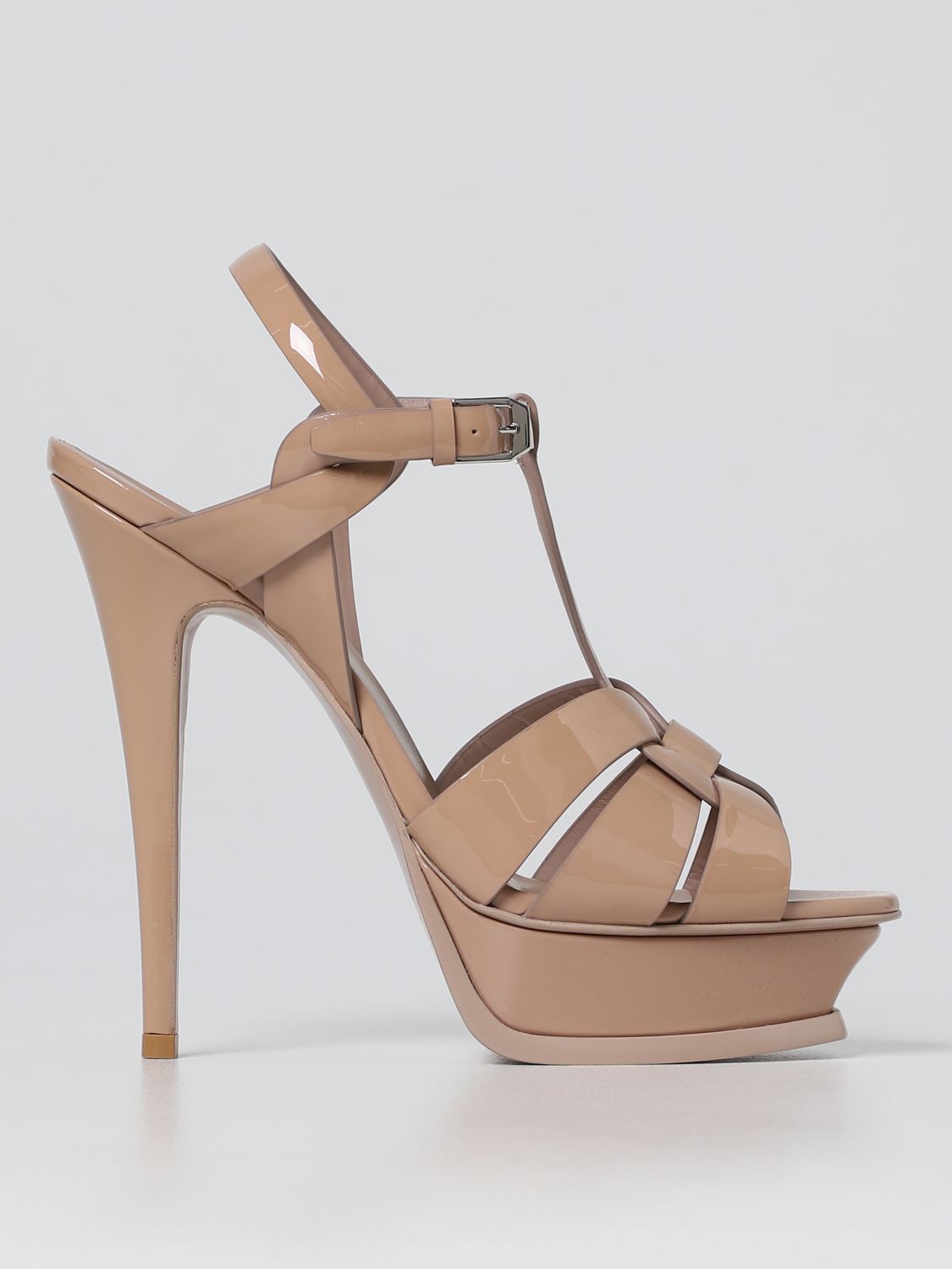 Heeled sandals Saint Laurent: Saint Laurent heeled sandals for woman nude 1
