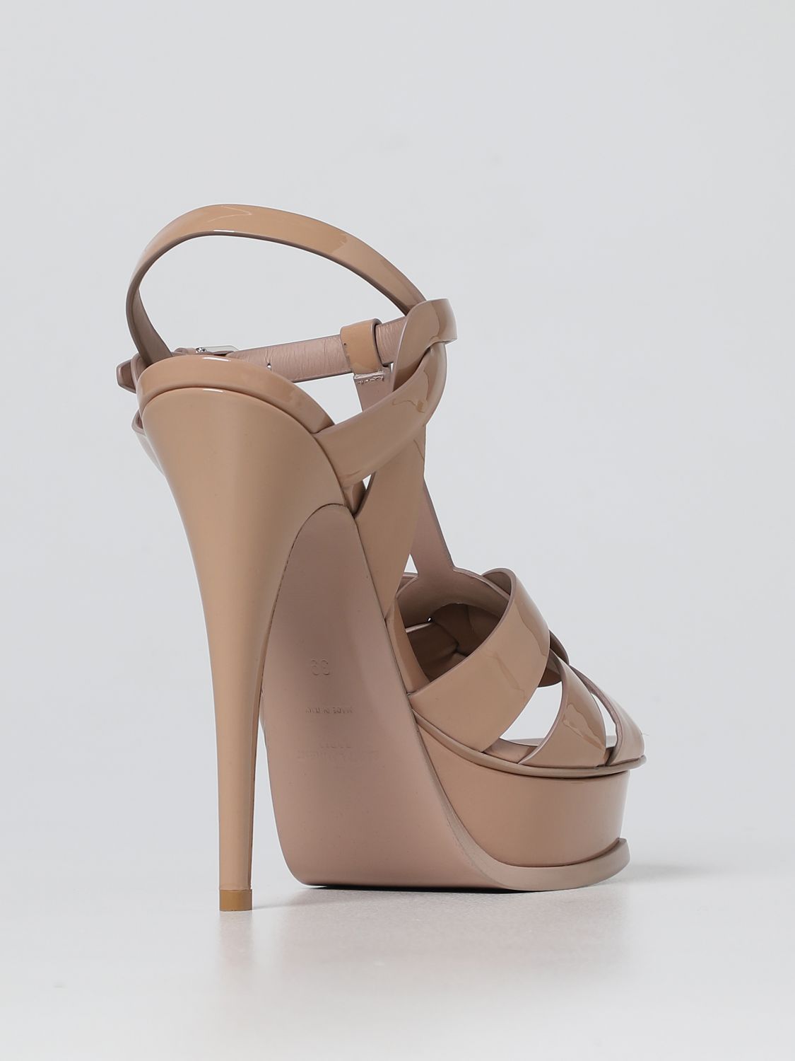 Heeled sandals Saint Laurent: Saint Laurent heeled sandals for woman nude 3