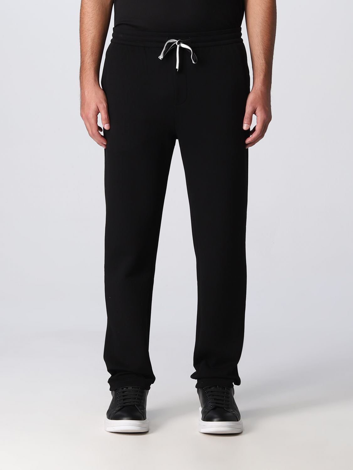 EMPORIO ARMANI: pants for man - Black | Emporio Armani pants ...