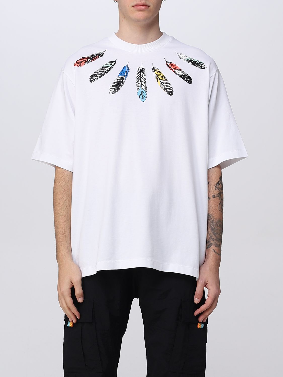MARCELO BURLON: for man - White | Burlon t-shirt online on GIGLIO.COM