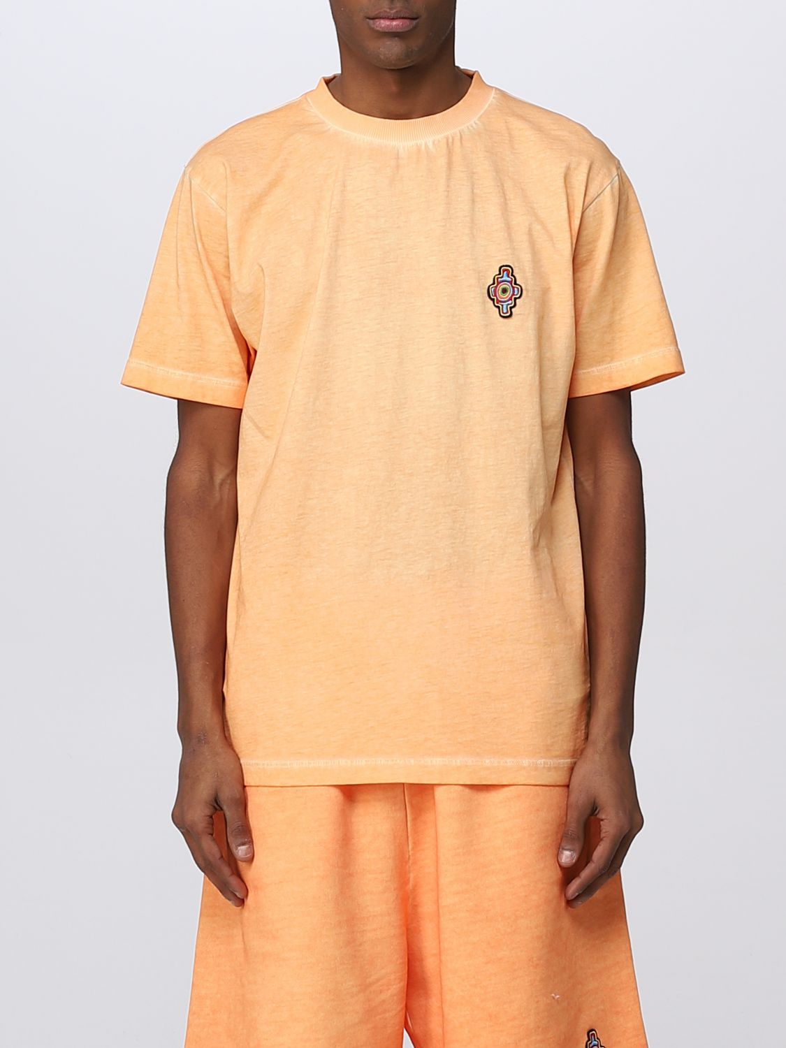 Shop Marcelo Burlon County Of Milan T-shirt Marcelo Burlon Men Color Orange