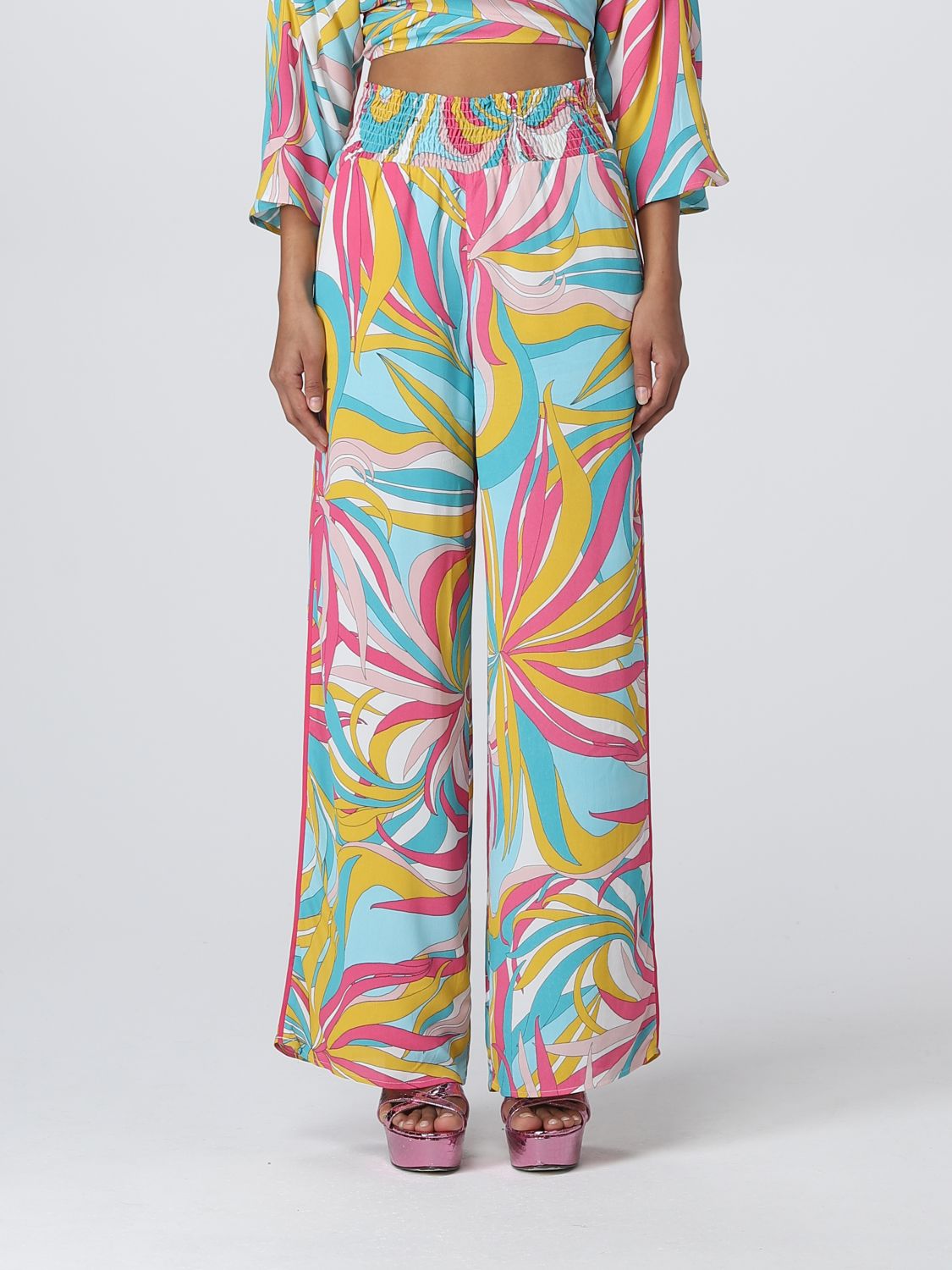 Shop Pinko Pants  Woman Color Multicolor