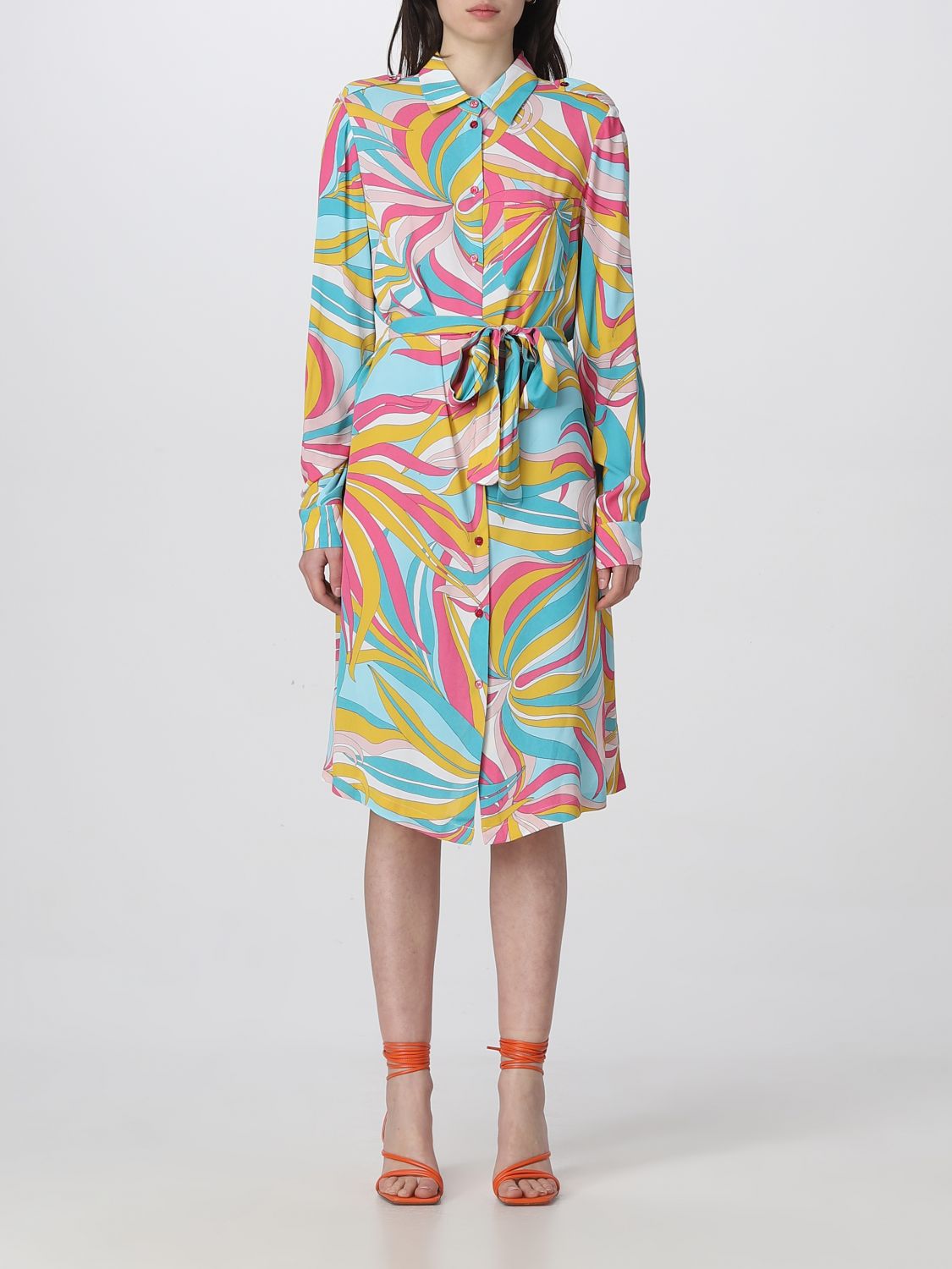 Shop Pinko Dress  Woman Color Multicolor