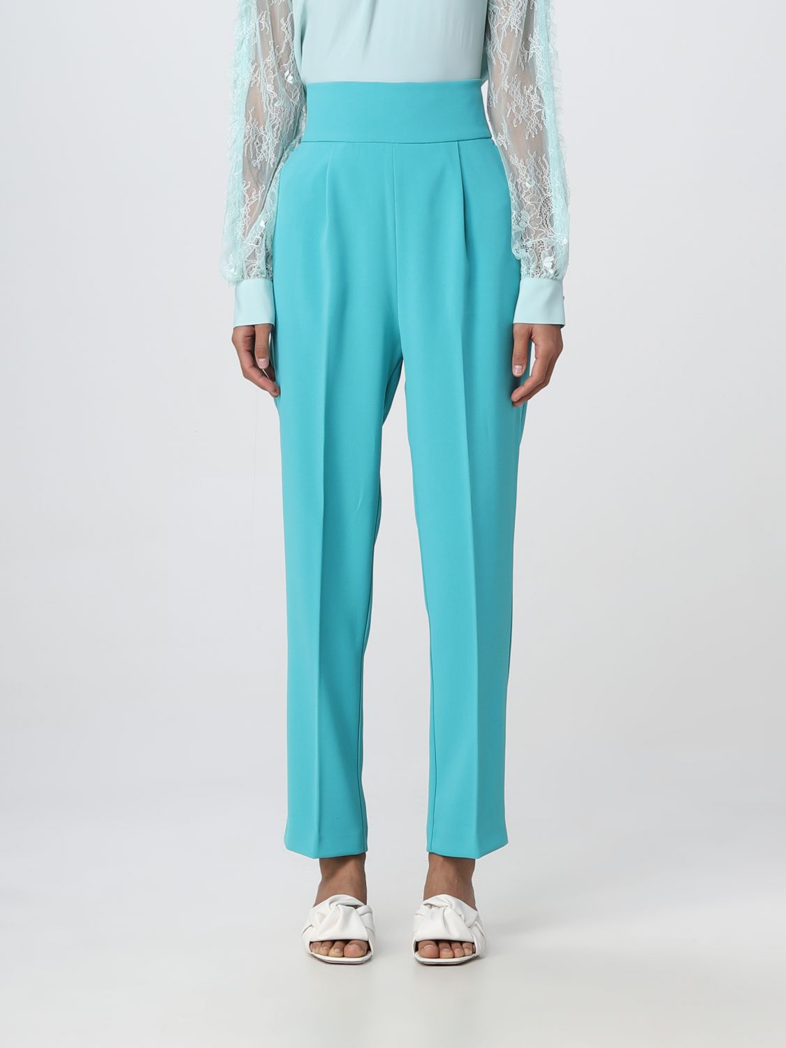 Pinko Pants  Woman Color Gnawed Blue