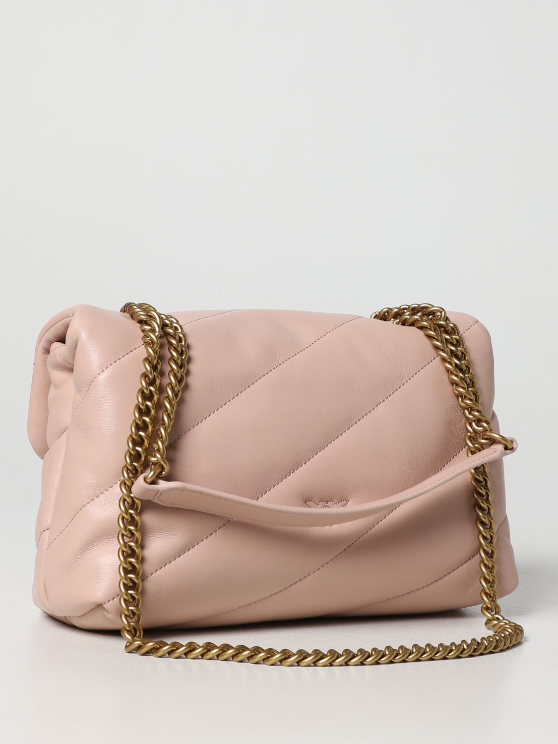 PINKO: shoulder bag for woman - Blush Pink | Pinko shoulder bag ...