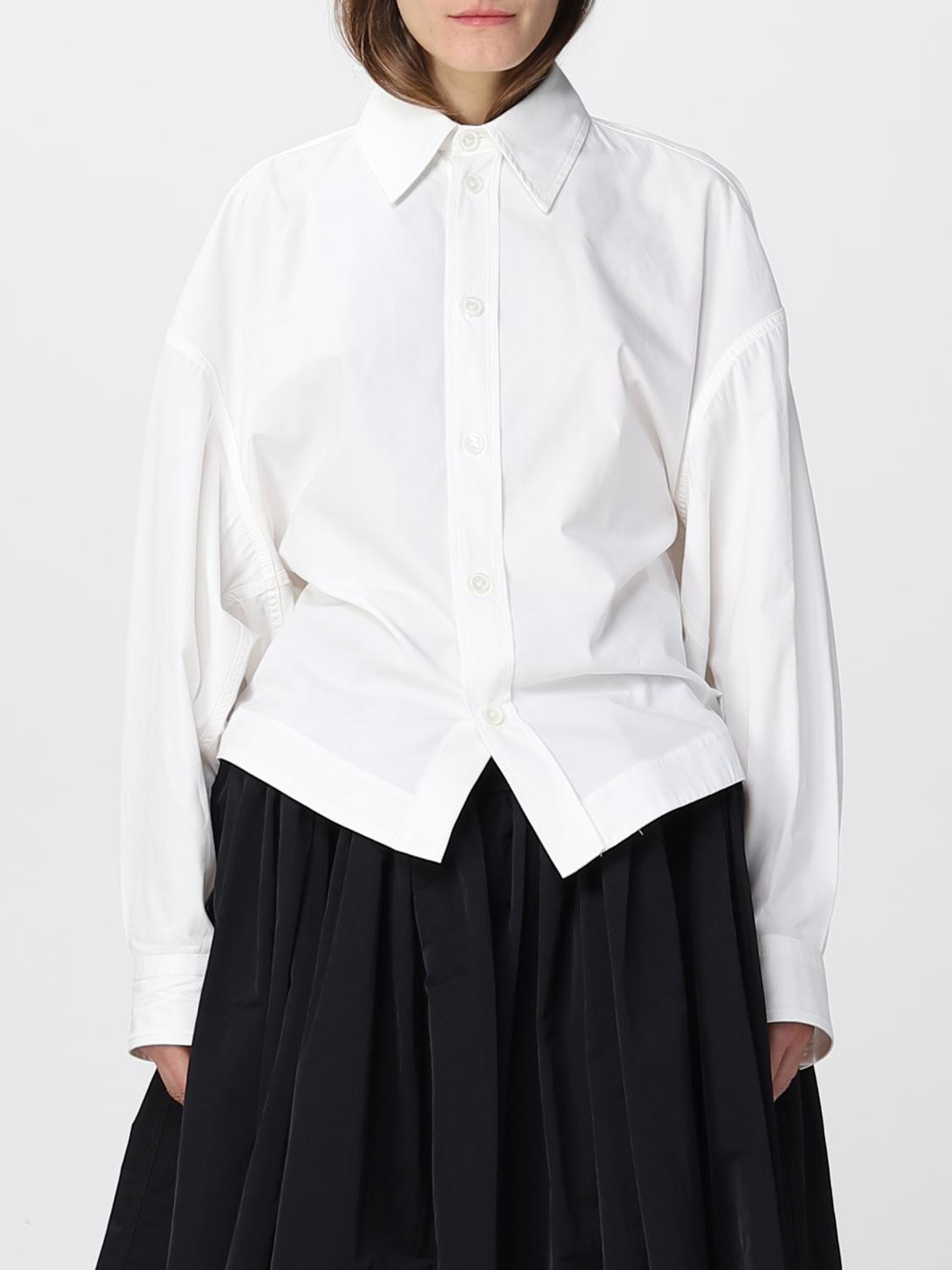 Bottega Veneta Women Compact Cotton Shirt In White