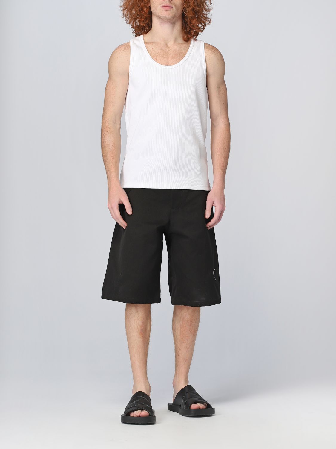 Bottega Veneta Outlet: shorts in cotton twill - Black | Bottega Veneta