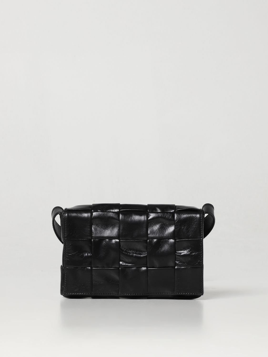 BOTTEGA VENETA: shoulder bag for man - Black | Bottega Veneta shoulder ...