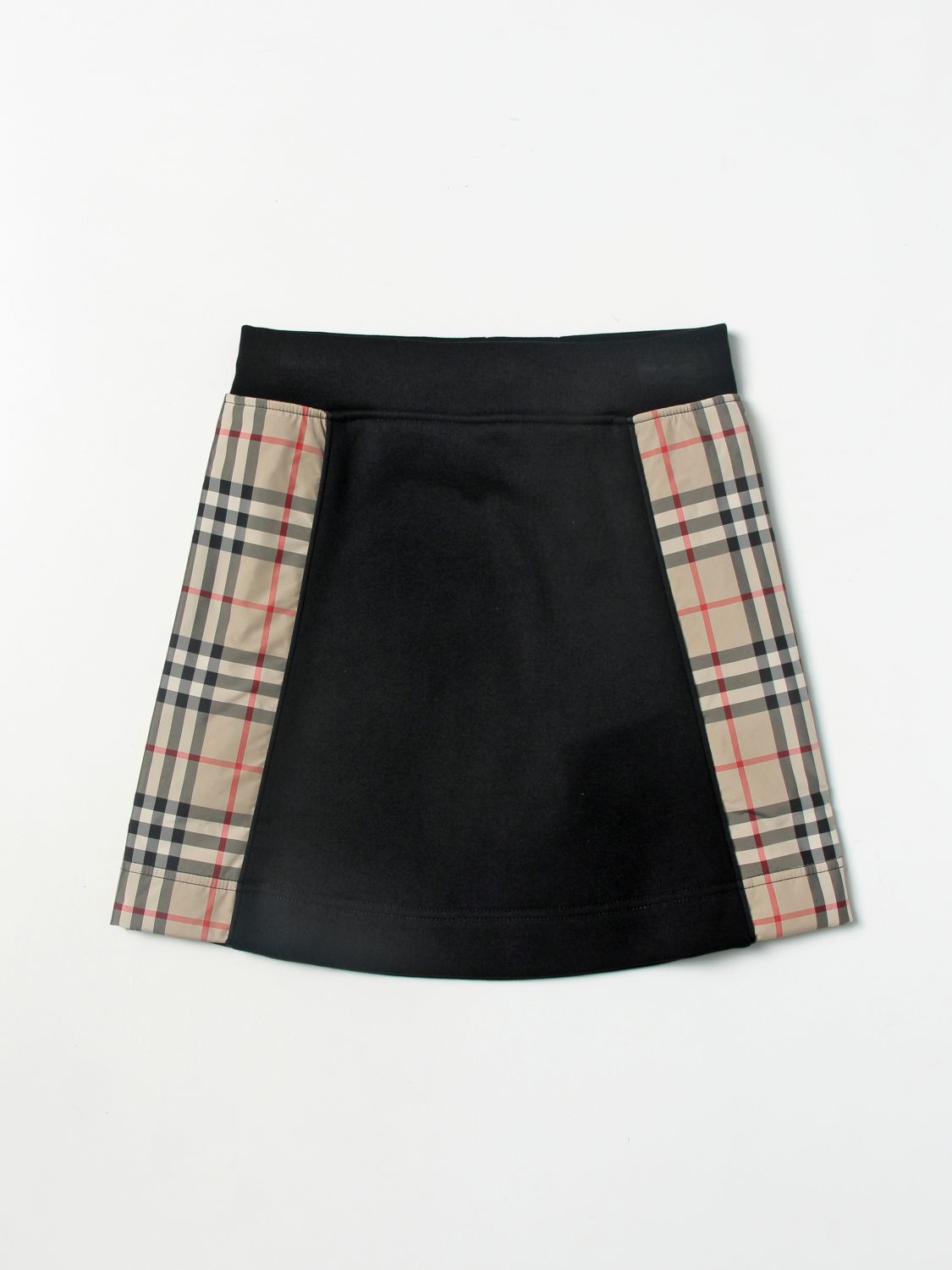 Shop Burberry Skirt In Cotton In Black