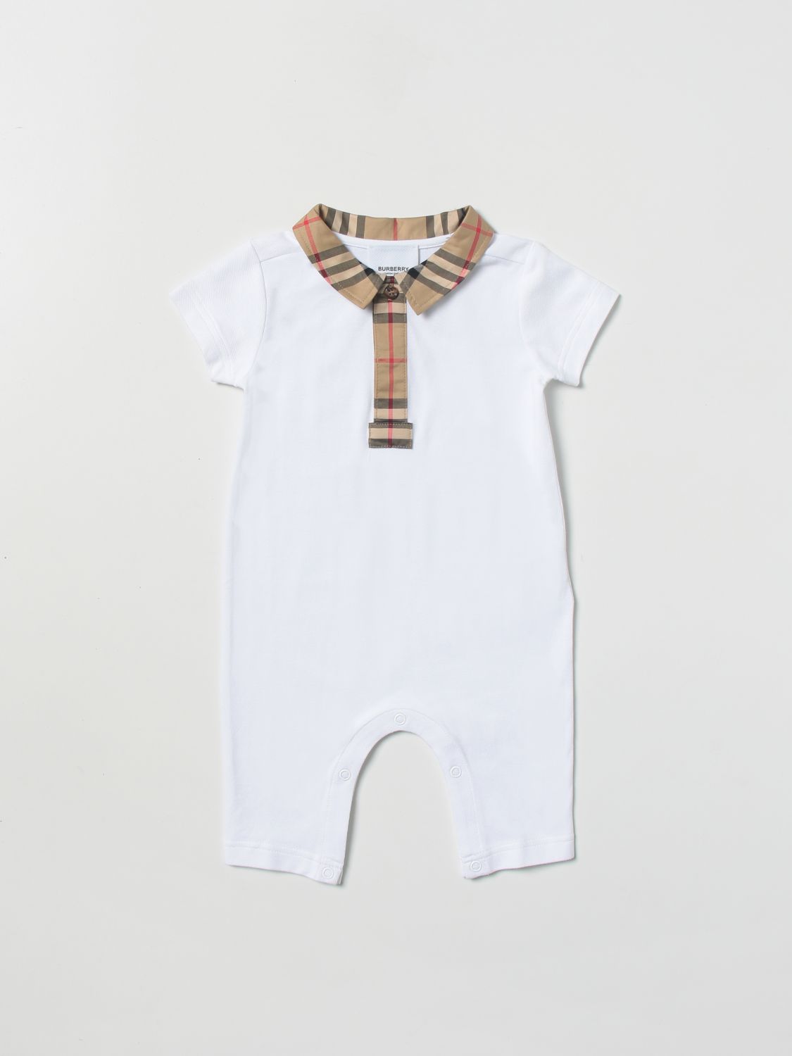 Burberry Babies' Romper  Kids Color White