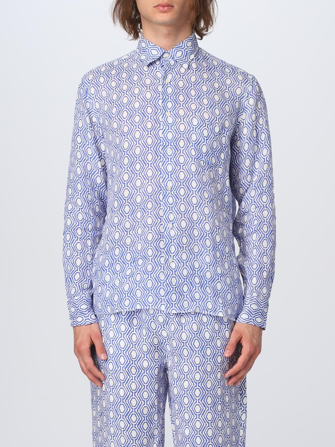 Shirt Peninsula: Peninsula shirt for man gnawed blue 1