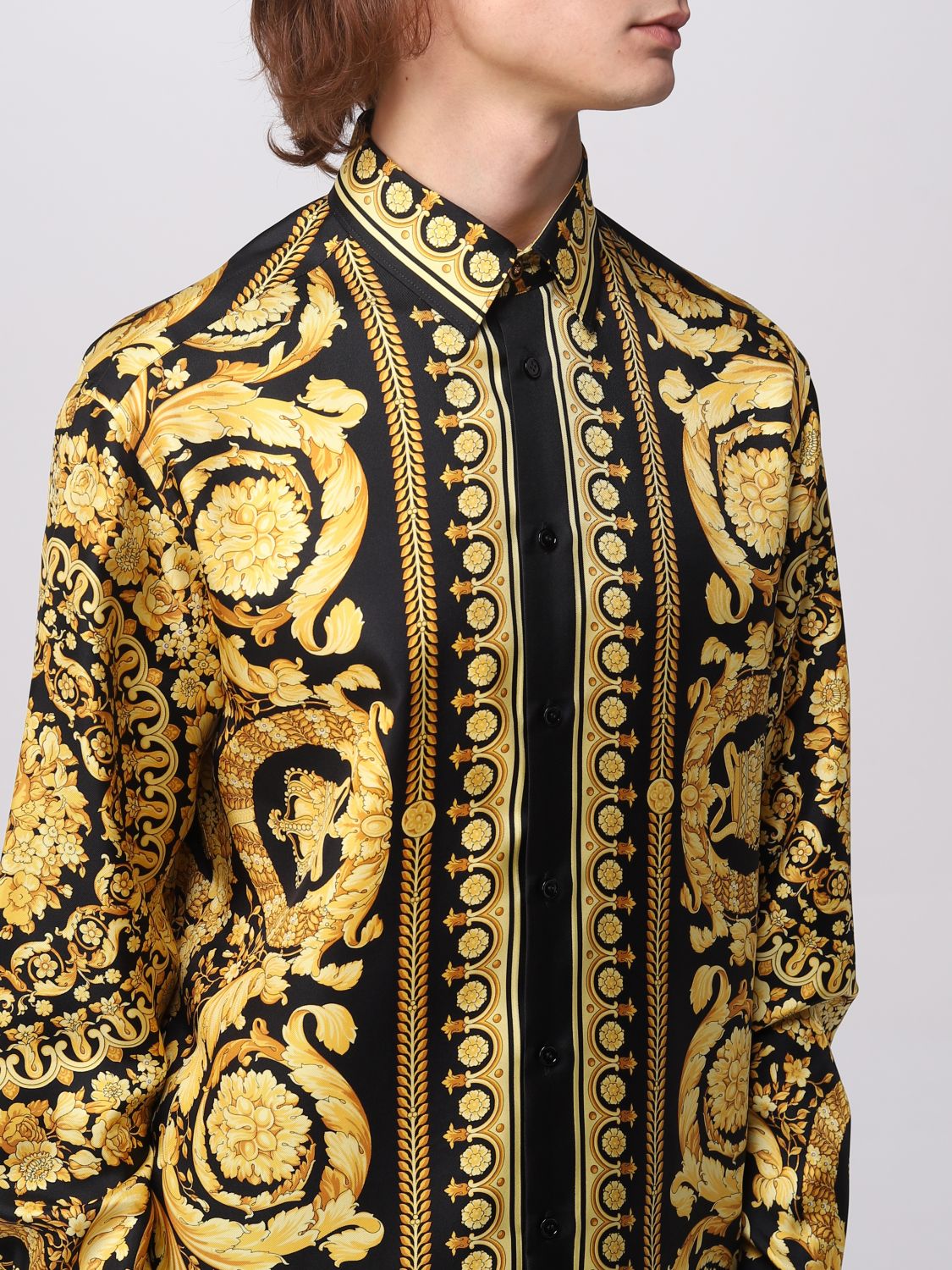 VERSACE: Camisa para Oro | Camisa Versace 10039411A03044 en línea GIGLIO.COM