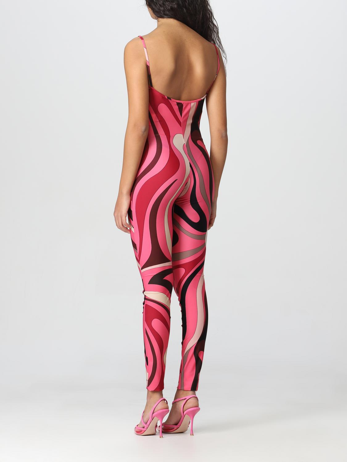 Abito Emilio Pucci: Tuta Emilio Pucci in misto viscosa rosa 2