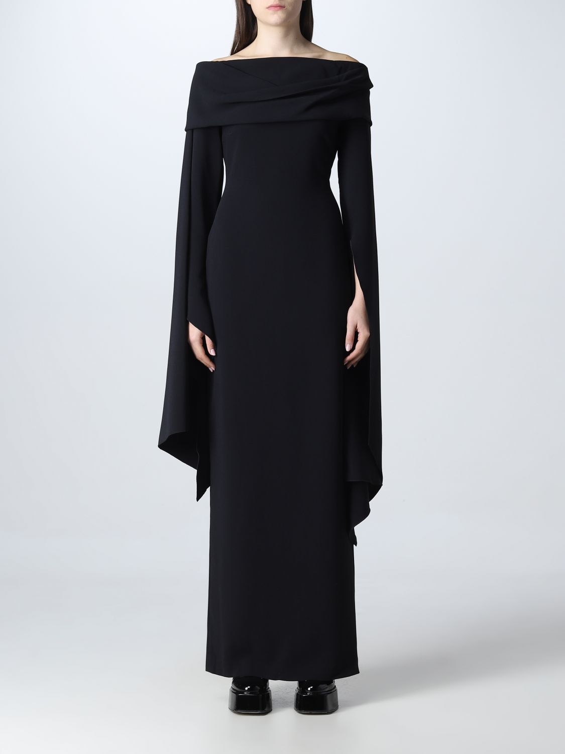 Solace London Dress Woman In Black | ModeSens