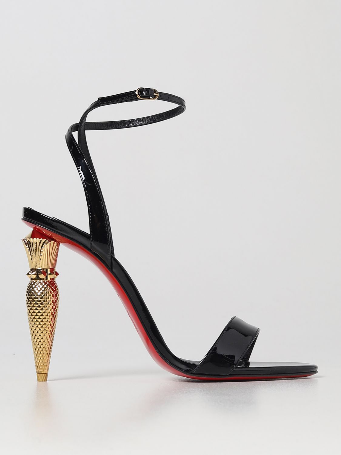 CHRISTIAN LOUBOUTIN: heeled sandals for woman - Black  Christian Louboutin  heeled sandals 3221155 online at