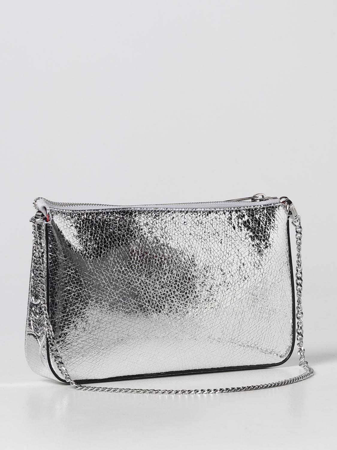Schultertasche Christian Louboutin: Christian Louboutin Damen Schultertasche silber 2