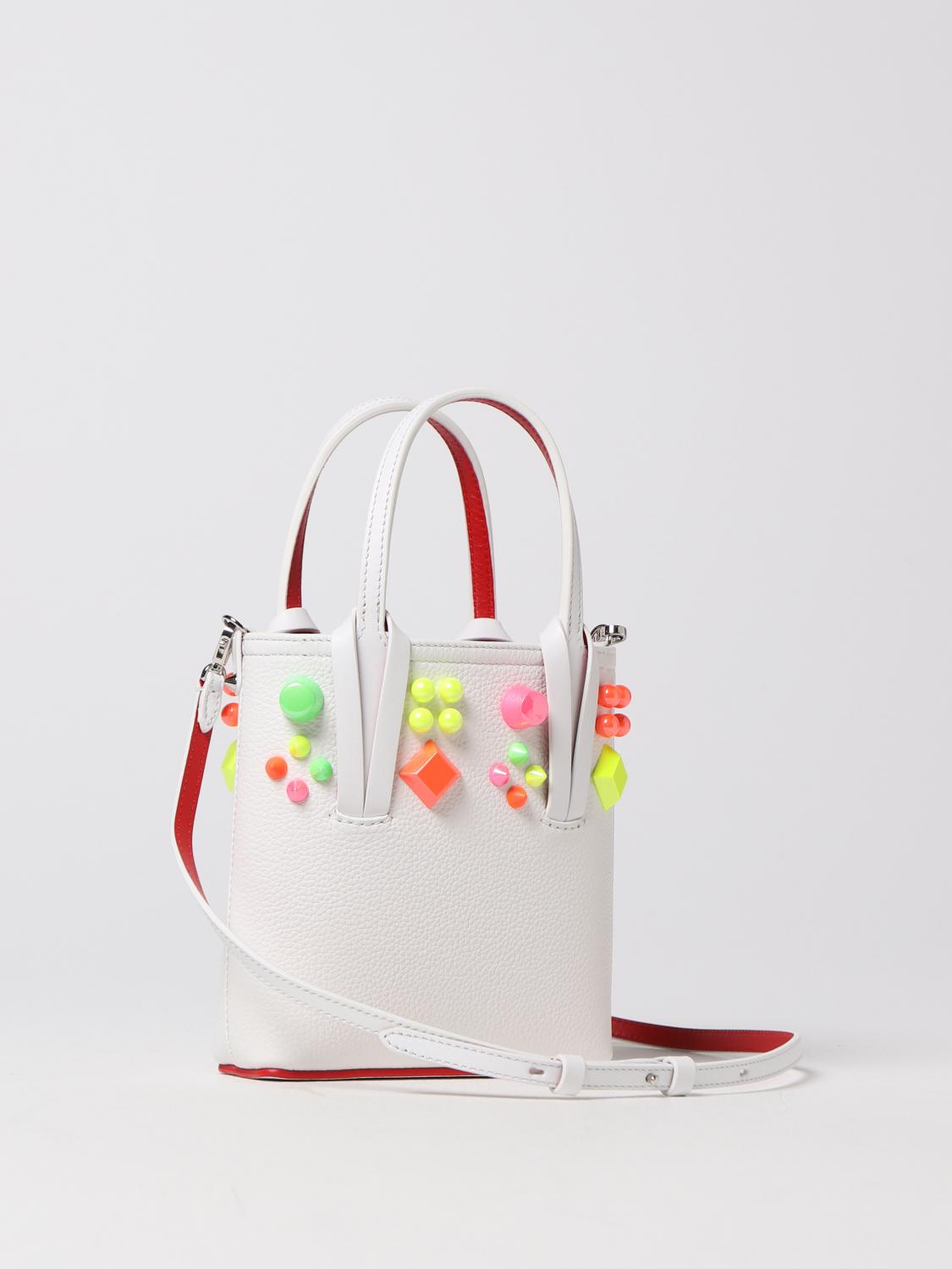 Mini- Tasche Christian Louboutin: Christian Louboutin Damen Mini- Tasche weiß 2