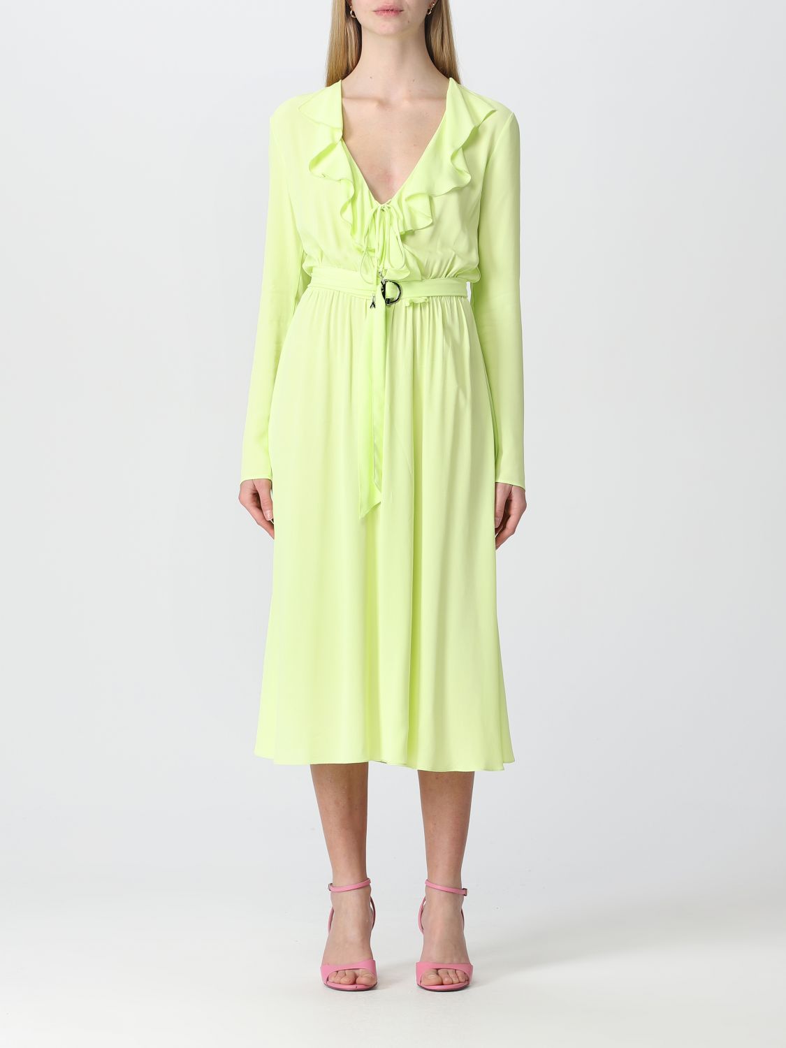 erosie Artefact Isoleren PATRIZIA PEPE: dress for woman - Lime | Patrizia Pepe dress 8A1128A8I1  online on GIGLIO.COM