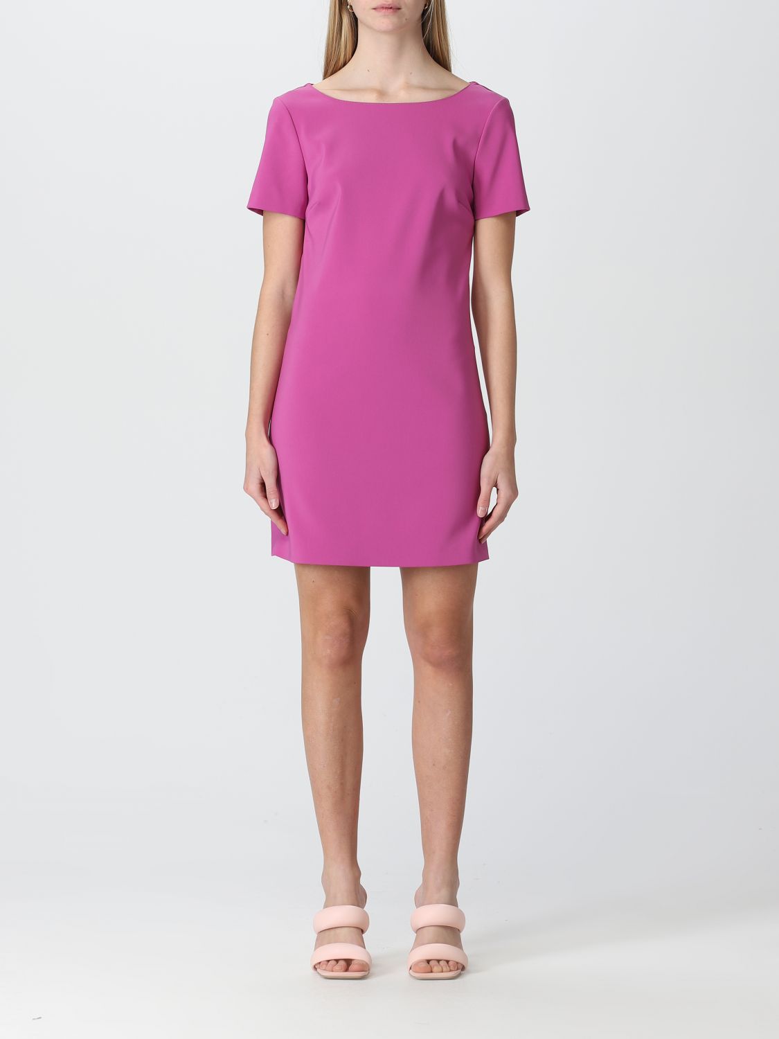 Shop Patrizia Pepe Dress  Woman Color Strawberry