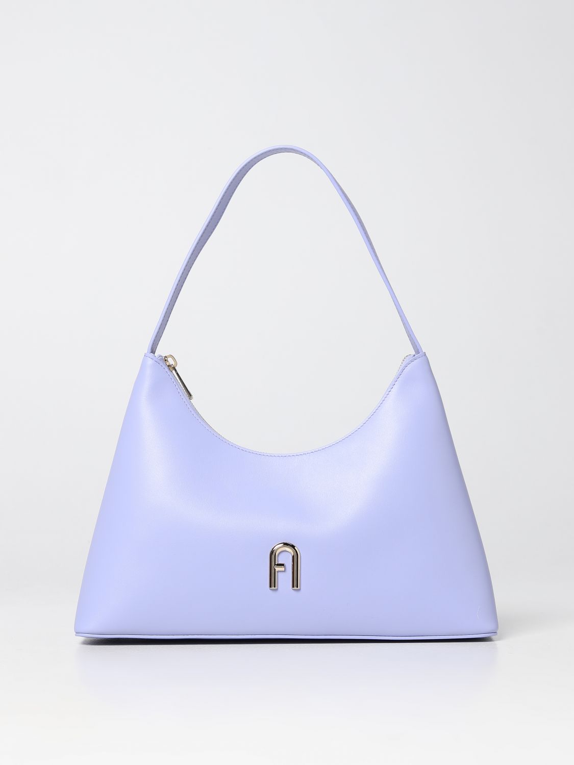 Furla Woman Shoulder Bag Lilac Size - Calfskin In Violet
