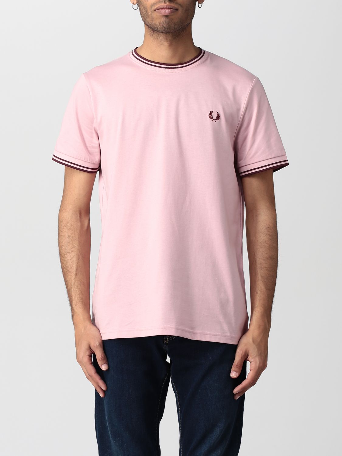Fred Perry T-shirt  Men Color Pink
