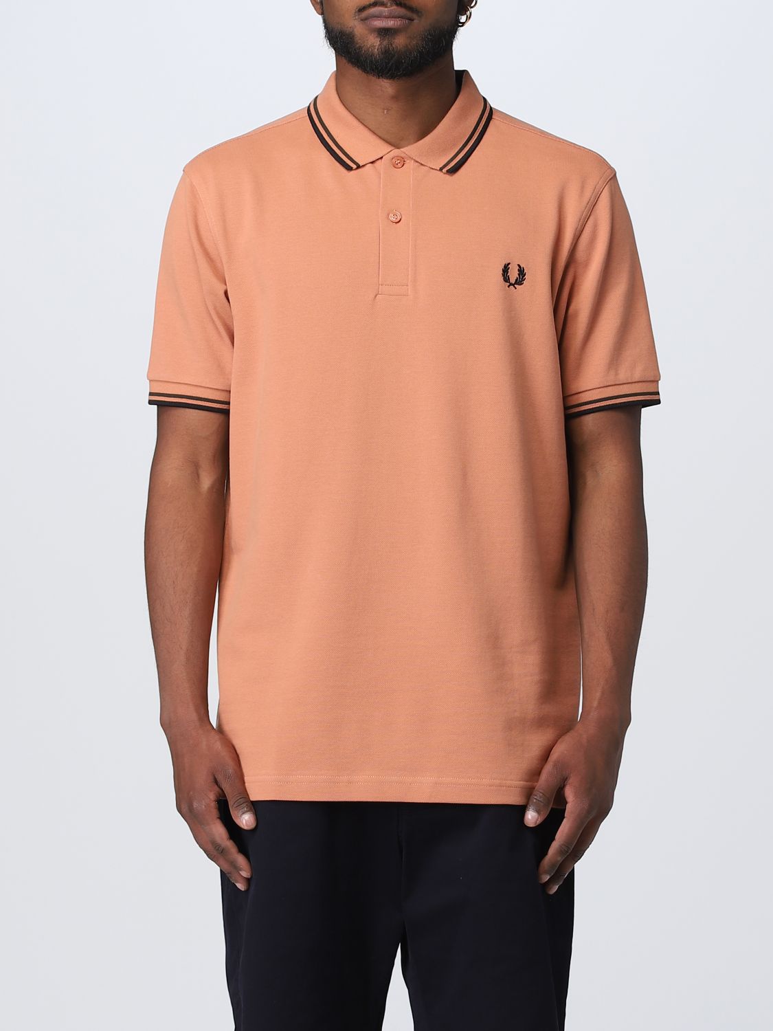 Fred Perry Polo Shirt  Men Color Rust
