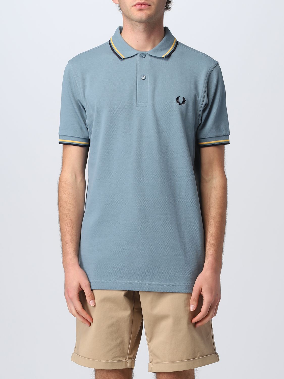 Fred Perry Polo Shirt  Men Color Sky