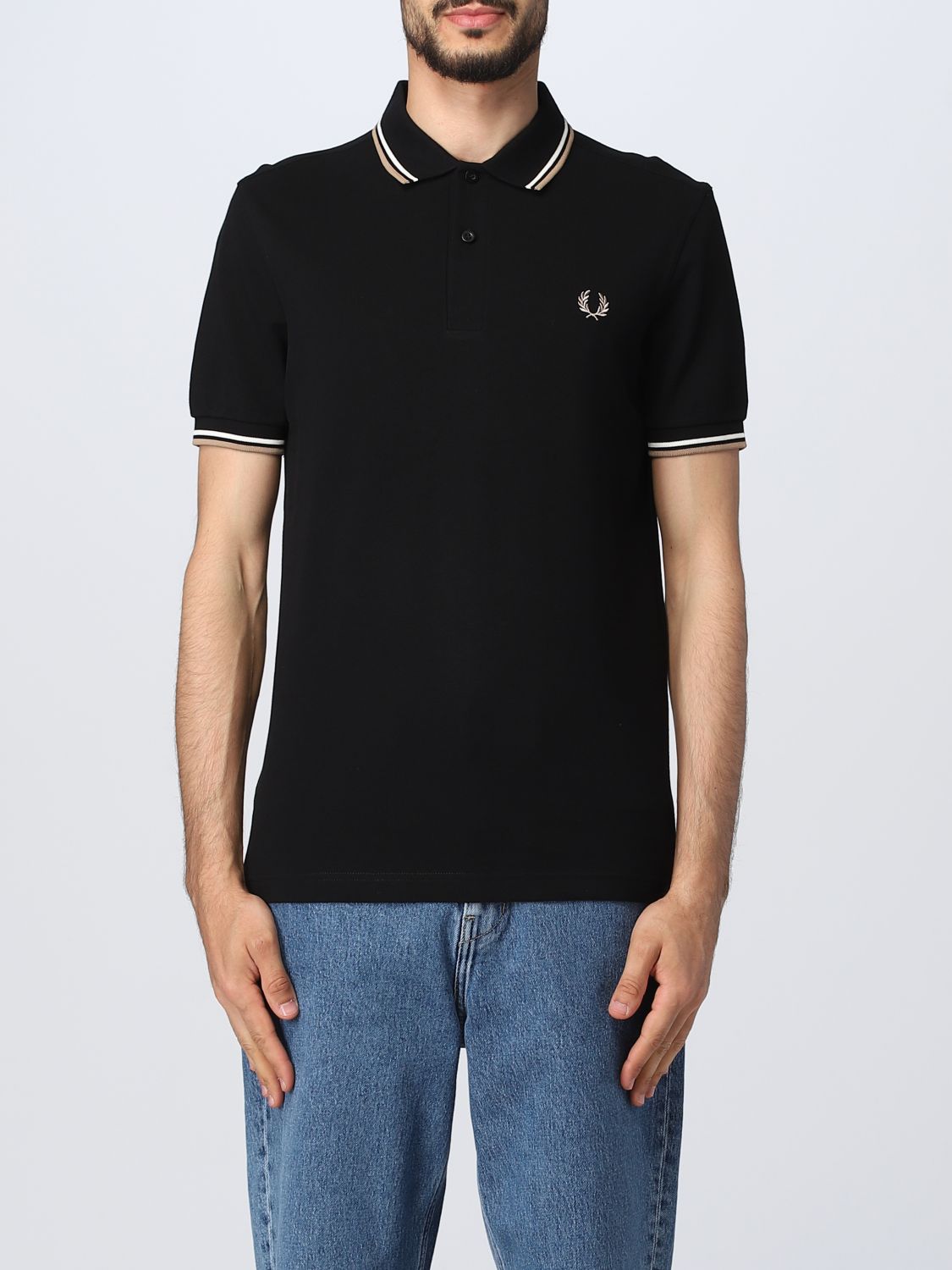 FRED PERRY POLO SHIRT FRED PERRY MEN COLOR BLACK 4,376086237