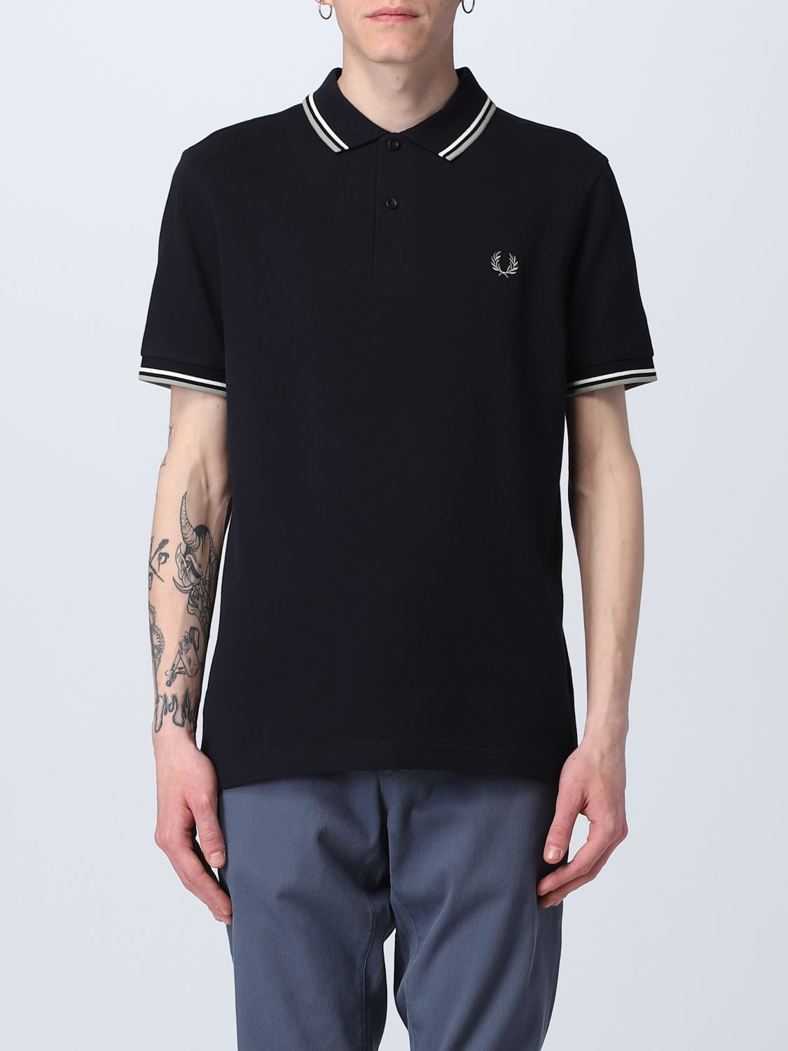 Fred Perry Polo Shirt  Men Color Blue 3