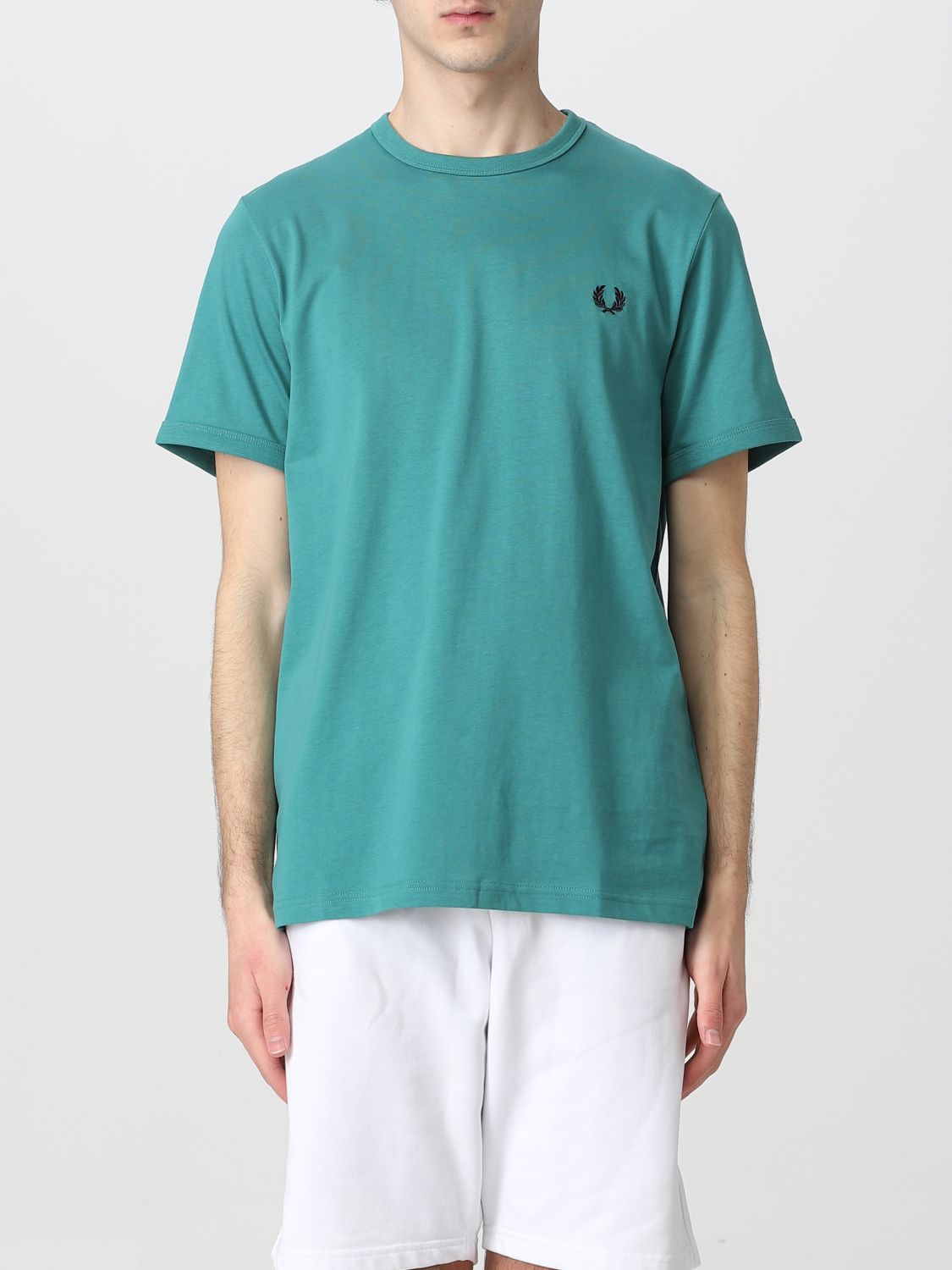 FRED PERRY T-SHIRT FRED PERRY MEN COLOR WATER,376087015