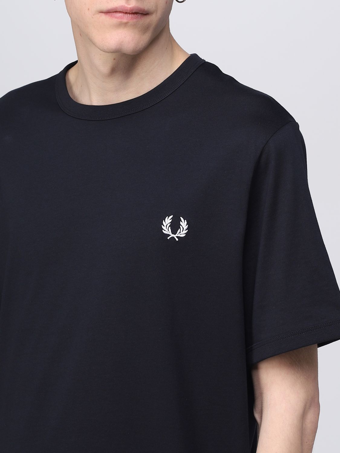 bus Aanmoediging klif FRED PERRY: t-shirt for man - Navy | Fred Perry t-shirt M3519 online on  GIGLIO.COM