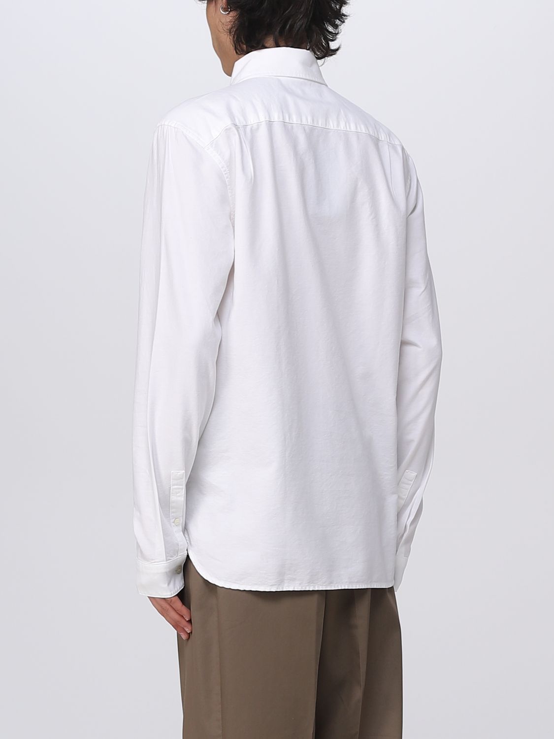 FRED PERRY: shirt for man - White | Fred Perry shirt M5516 online on ...