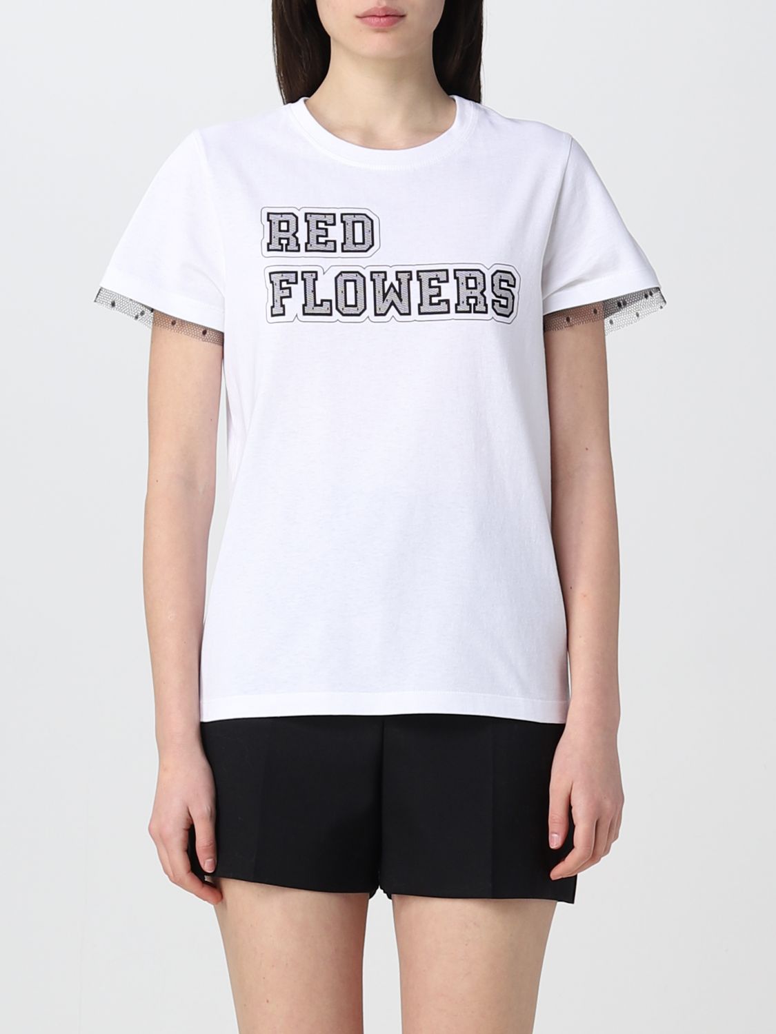 Shop Red Valentino T-shirt  Woman Color White