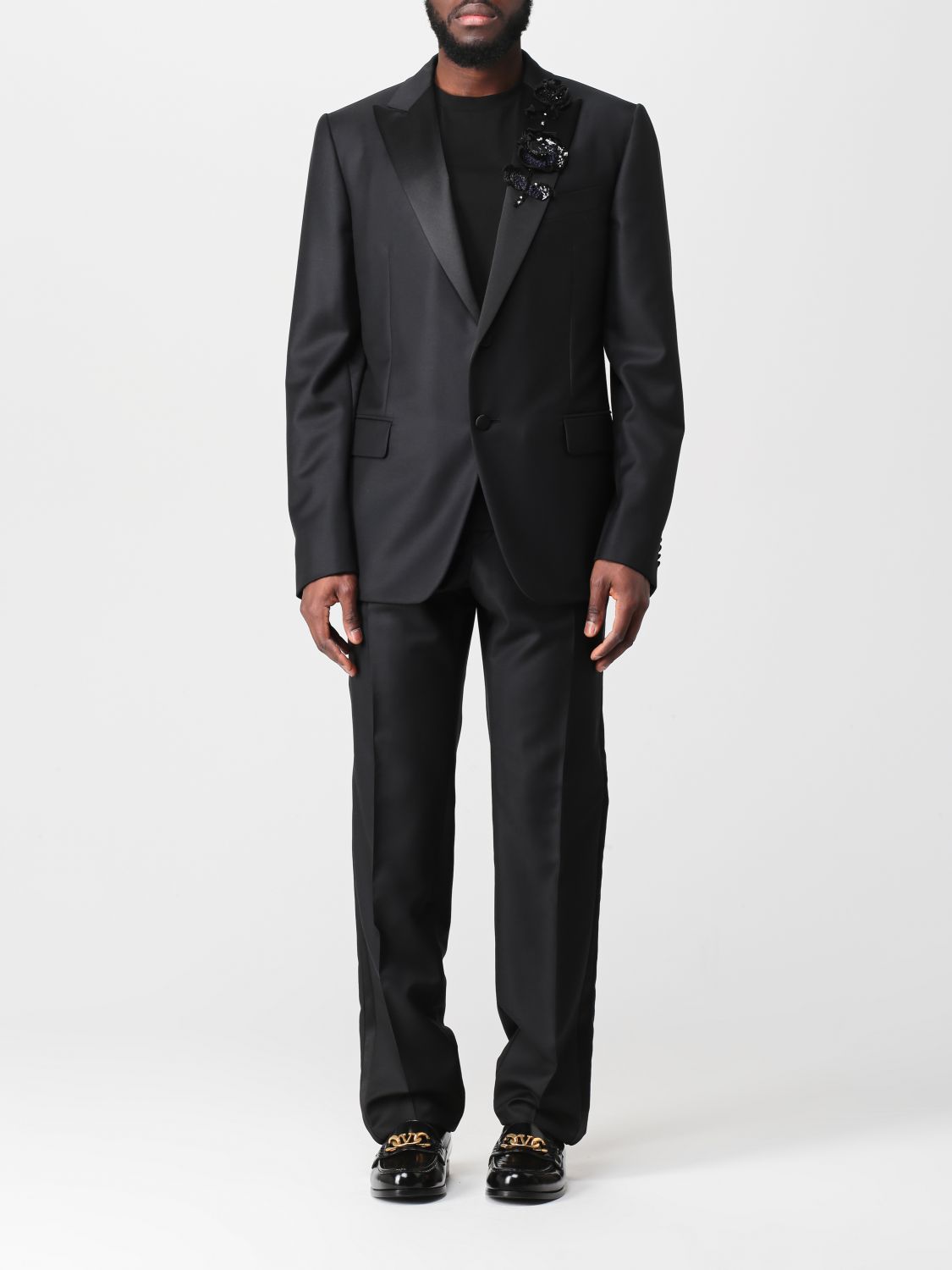 VALENTINO: suit for man - Black | Valentino suit 2V3CDS8097D online at ...