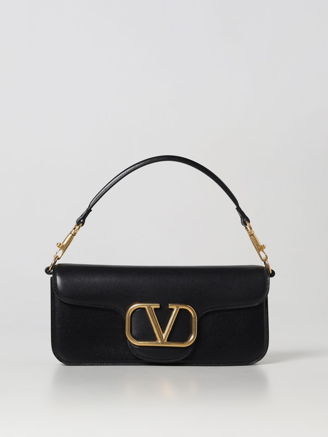GARAVANI: Locò bag in leather - Black | Valentino shoulder bag 2W2B0K30ZXL online at GIGLIO.COM