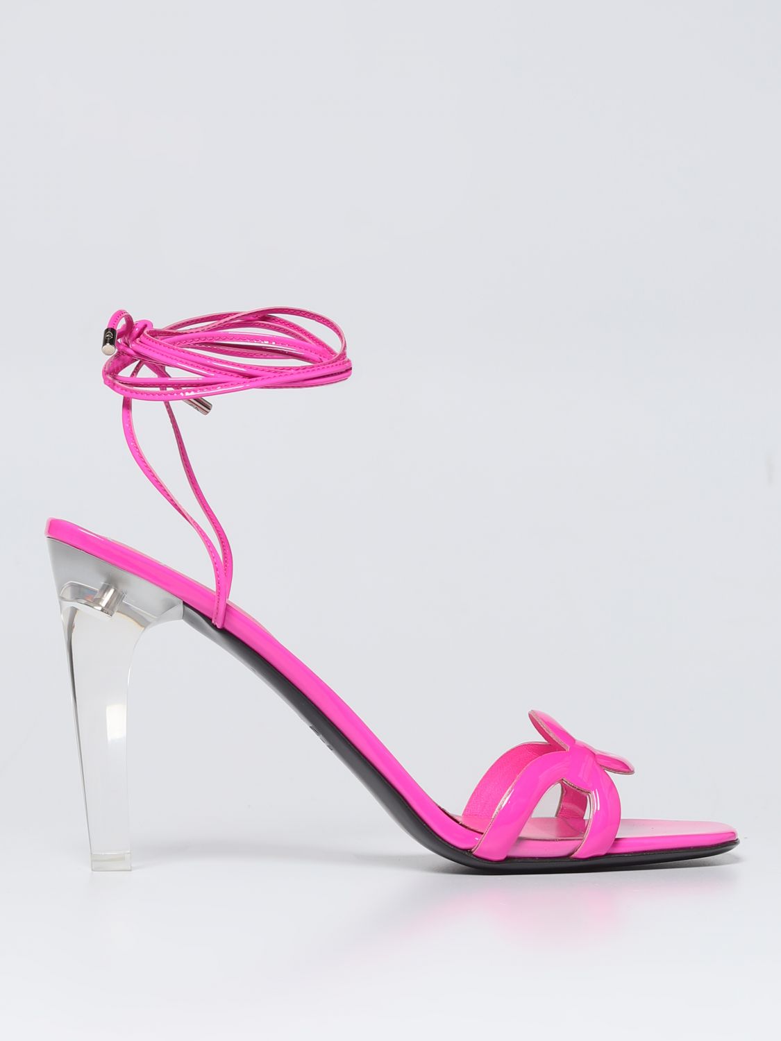VALENTINO GARAVANI: heeled sandals for woman - Violet | Valentino ...