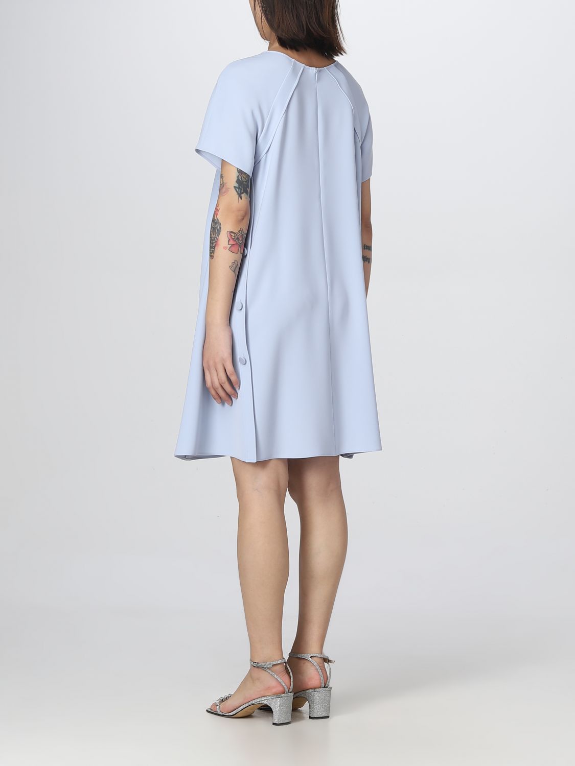 EMPORIO ARMANI: dress for woman - Sky Blue | Emporio Armani dress  D4NA1S2NWAZ online on 