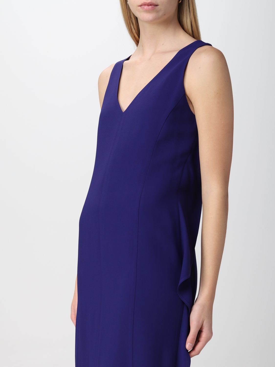 EMPORIO ARMANI: dress for woman - Blue | Emporio Armani dress 3R2A732NQ2Z  online on 