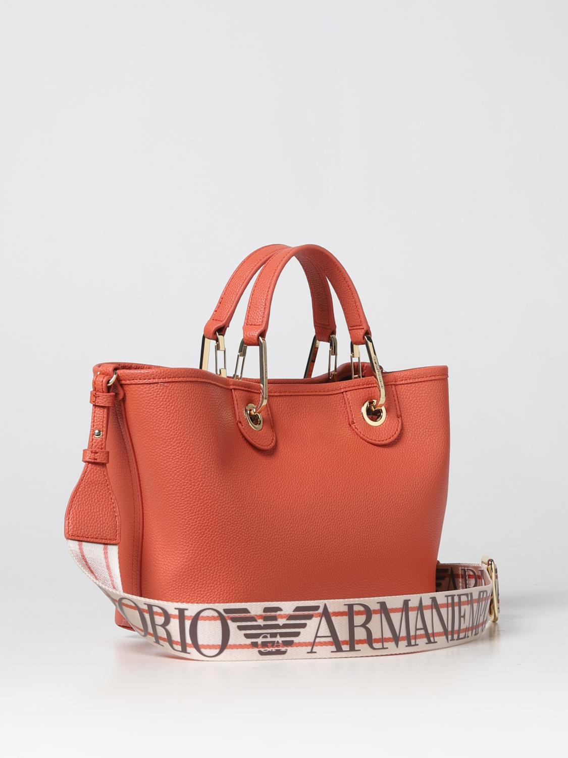 Borse tote Emporio Armani: Borsa Emporio Armani in pelle sintetica a grana mattone 2