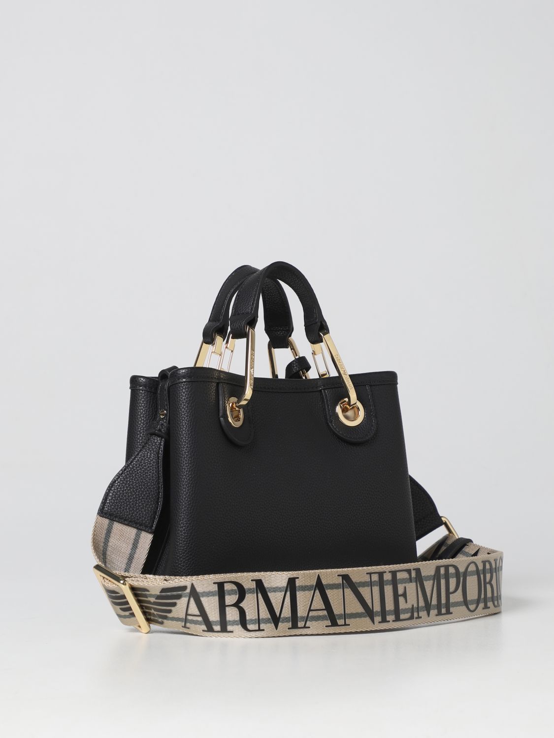 EMPORIO ARMANI: mini bag for woman - Black | Emporio Armani mini bag  Y3D176YFO5B online on 