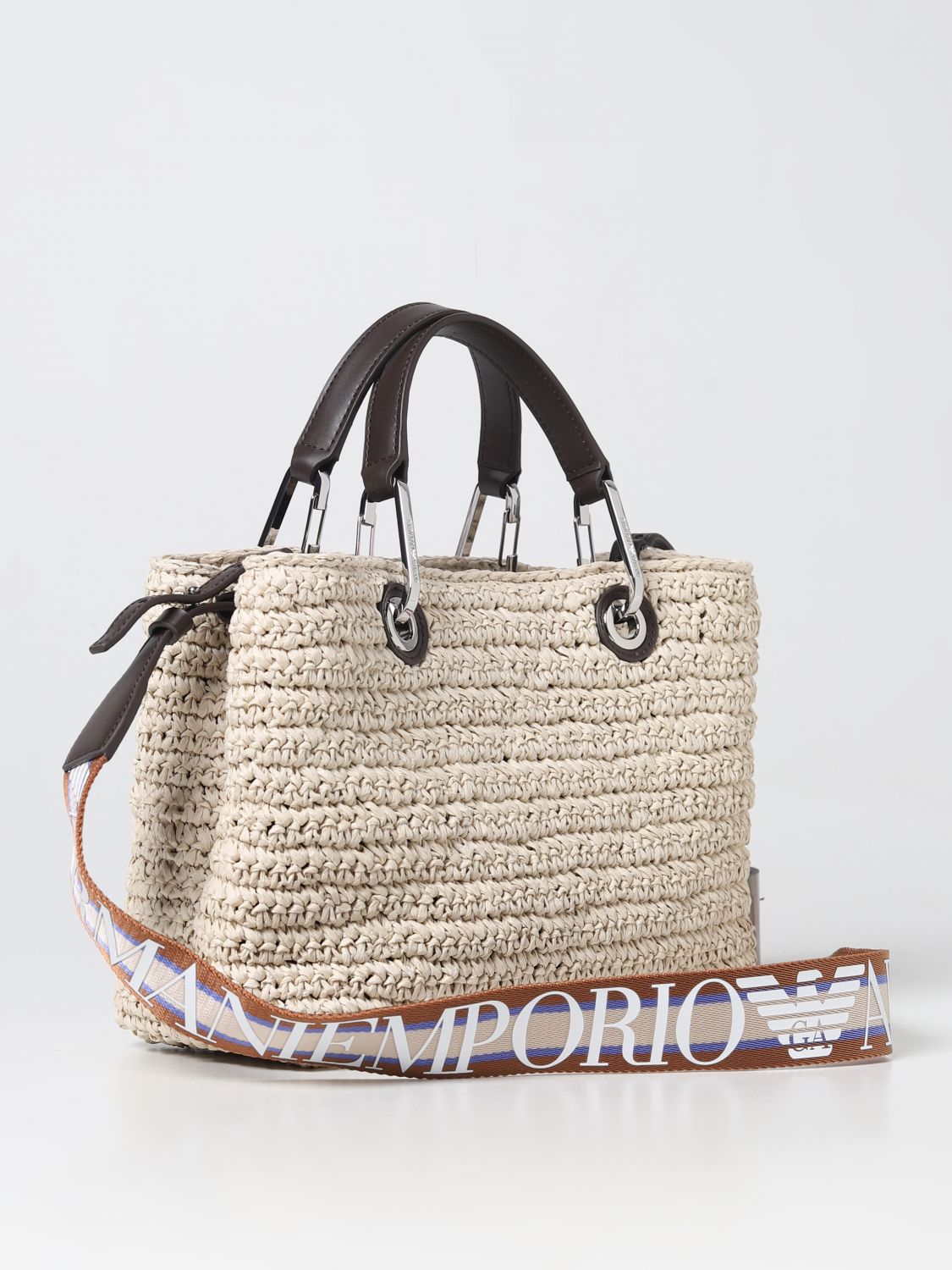 EMPORIO ARMANI: handbag for woman - Natural | Emporio Armani handbag  Y3D166YVL8E online on 
