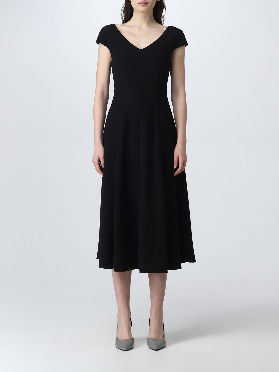 お値下げ【とても美品】EMPORIO ARMANI ブラックドレス 36フォーマル/ドレス