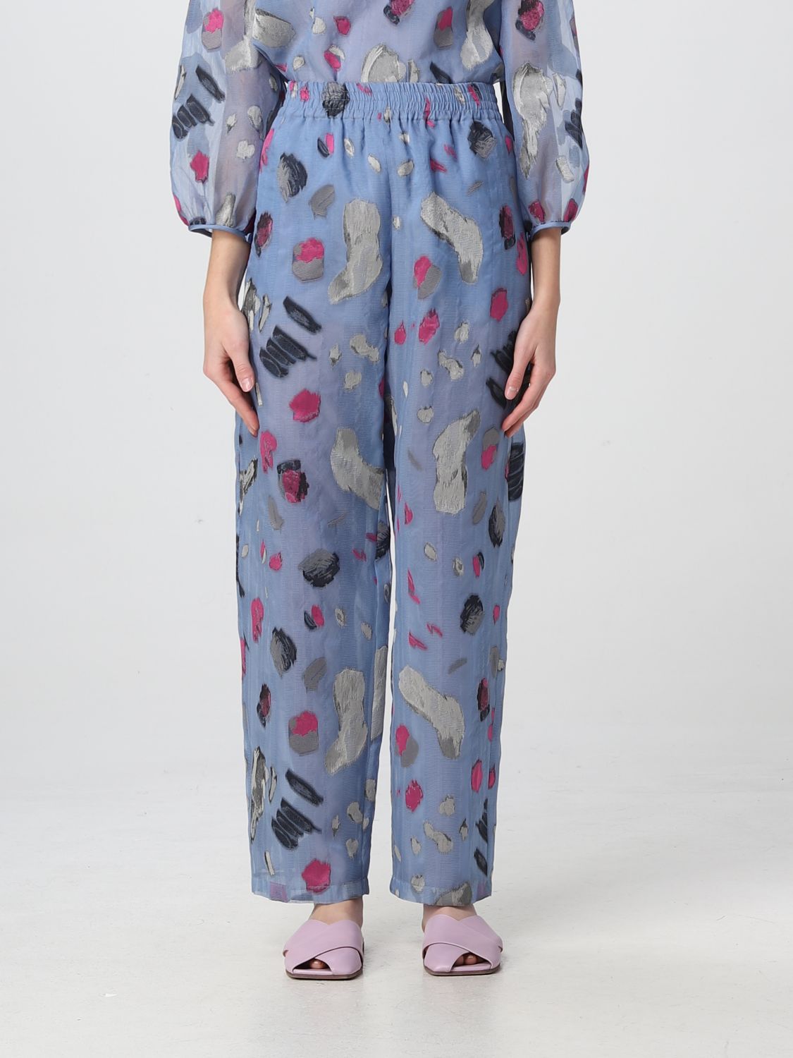 EMPORIO ARMANI: trousers for women - Multicolor | Emporio Armani trousers  D4NP2PD2402 online on 