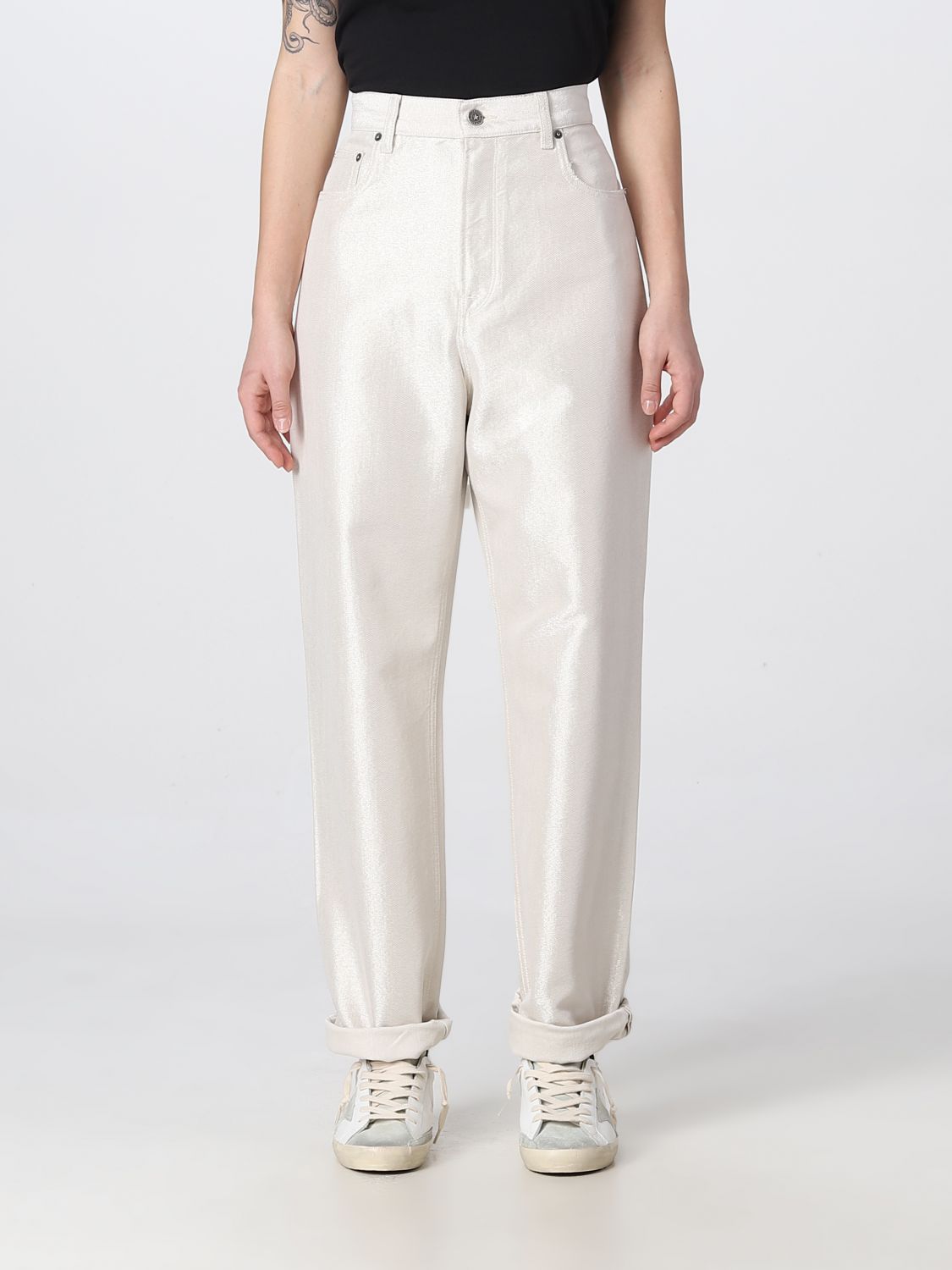 Golden Goose Jeans  Woman Color Yellow Cream