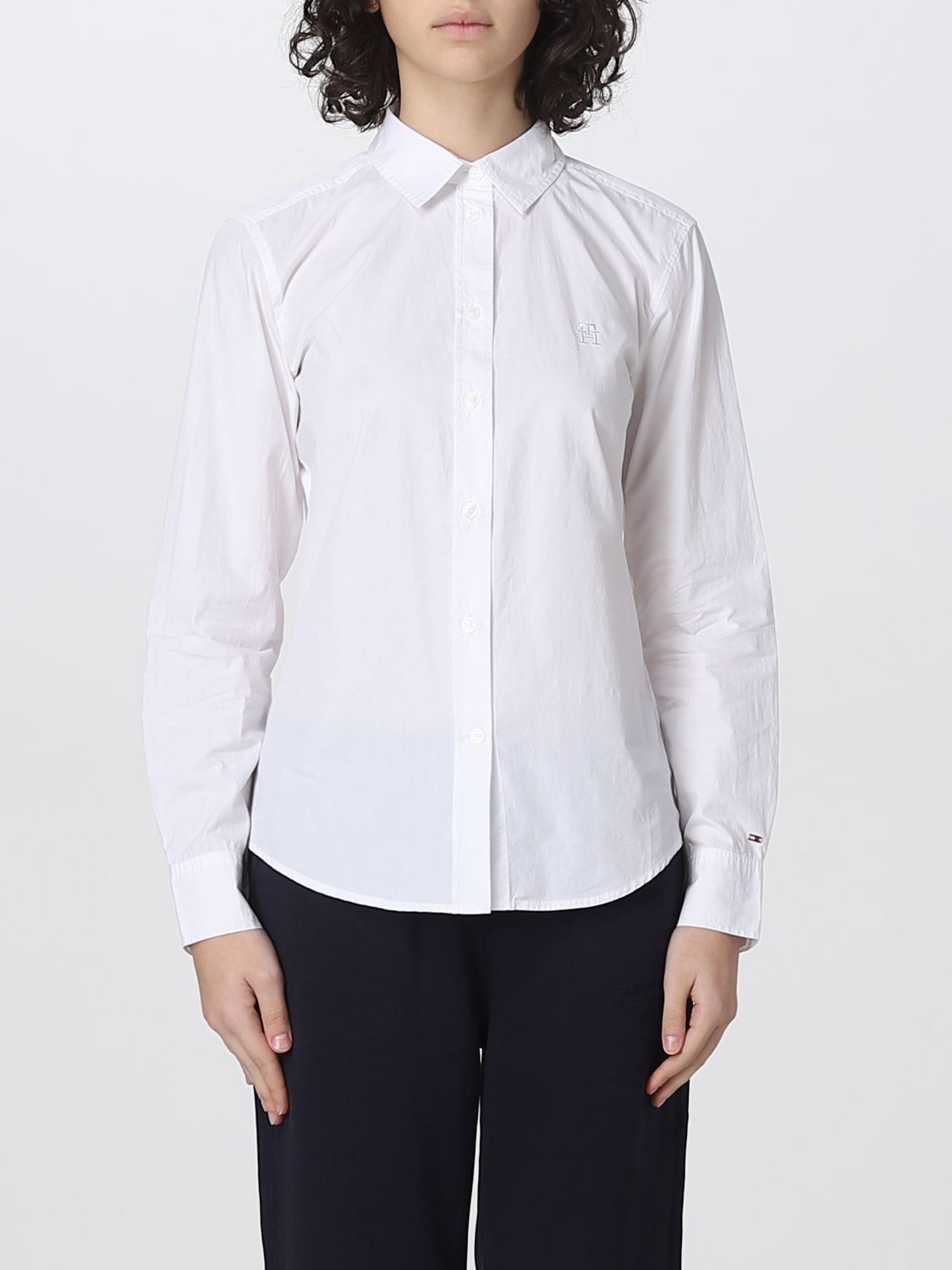 TOMMY HILFIGER: shirt for woman - White | Tommy Hilfiger shirt ...
