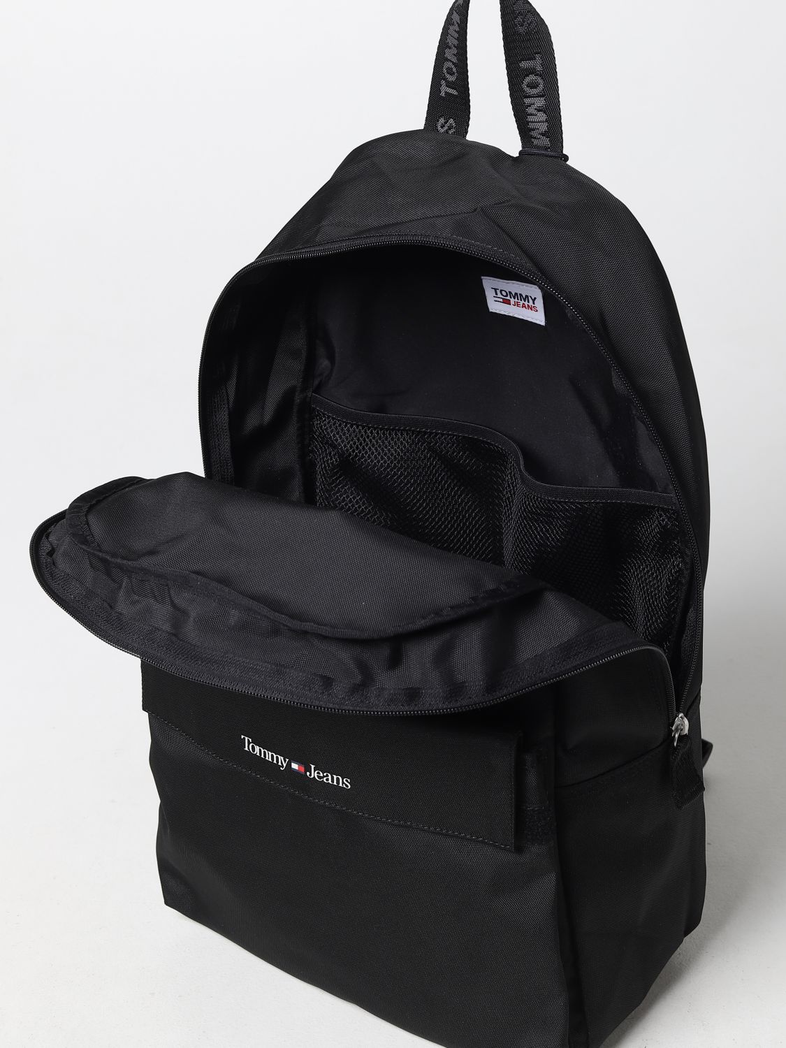 TOMMY JEANS: backpack for man - Black | Tommy Jeans backpack AM0AM08646 ...