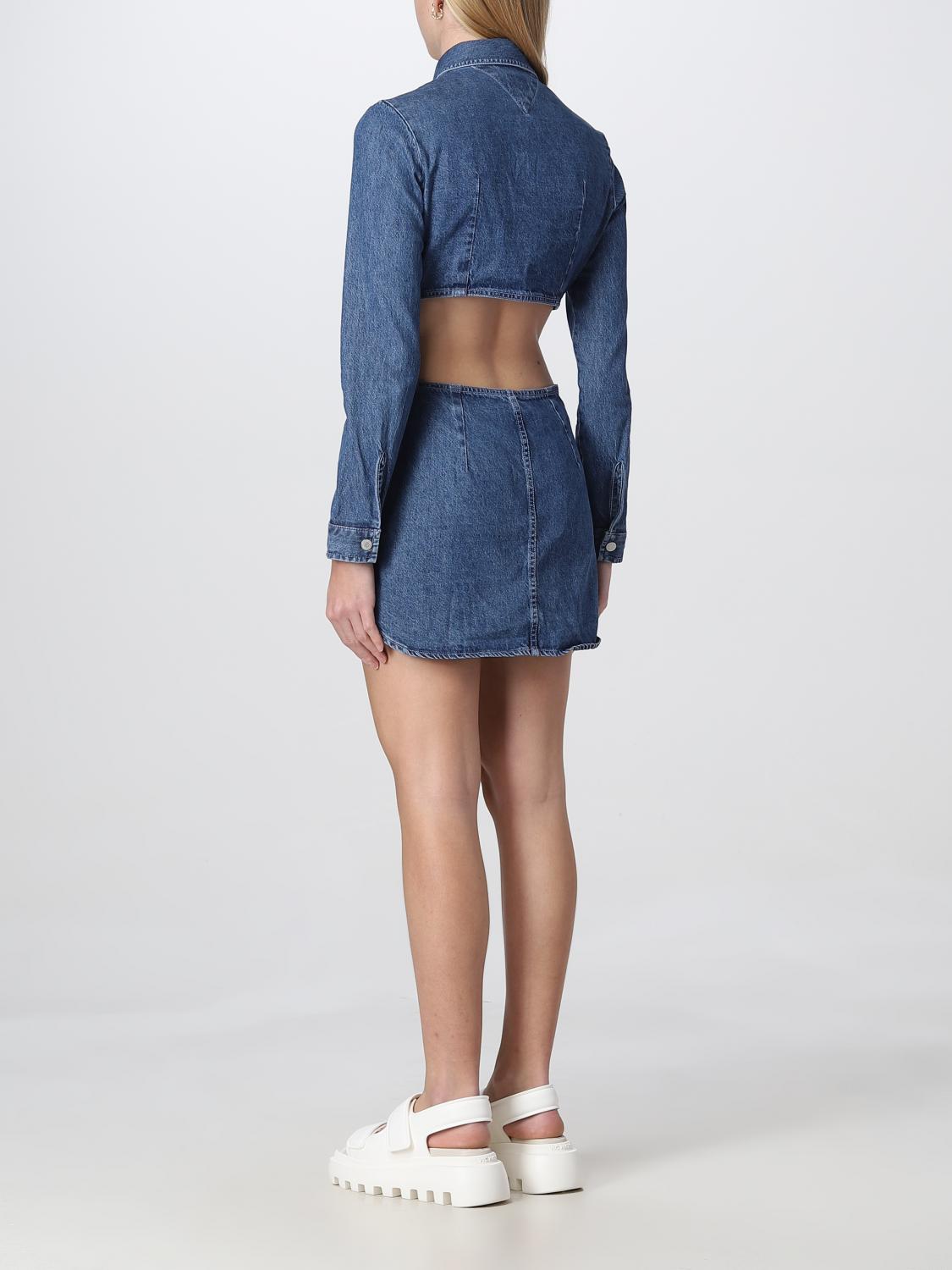 TOMMY JEANS: dress for woman - Denim | Tommy Jeans dress DW0DW15013 ...