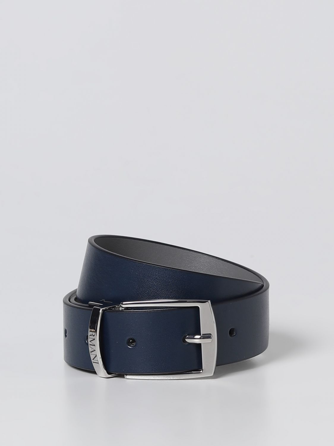 EMPORIO KIDS: belt for kids - Blue Emporio Armani Kids belt 4015203R560 online on GIGLIO.COM