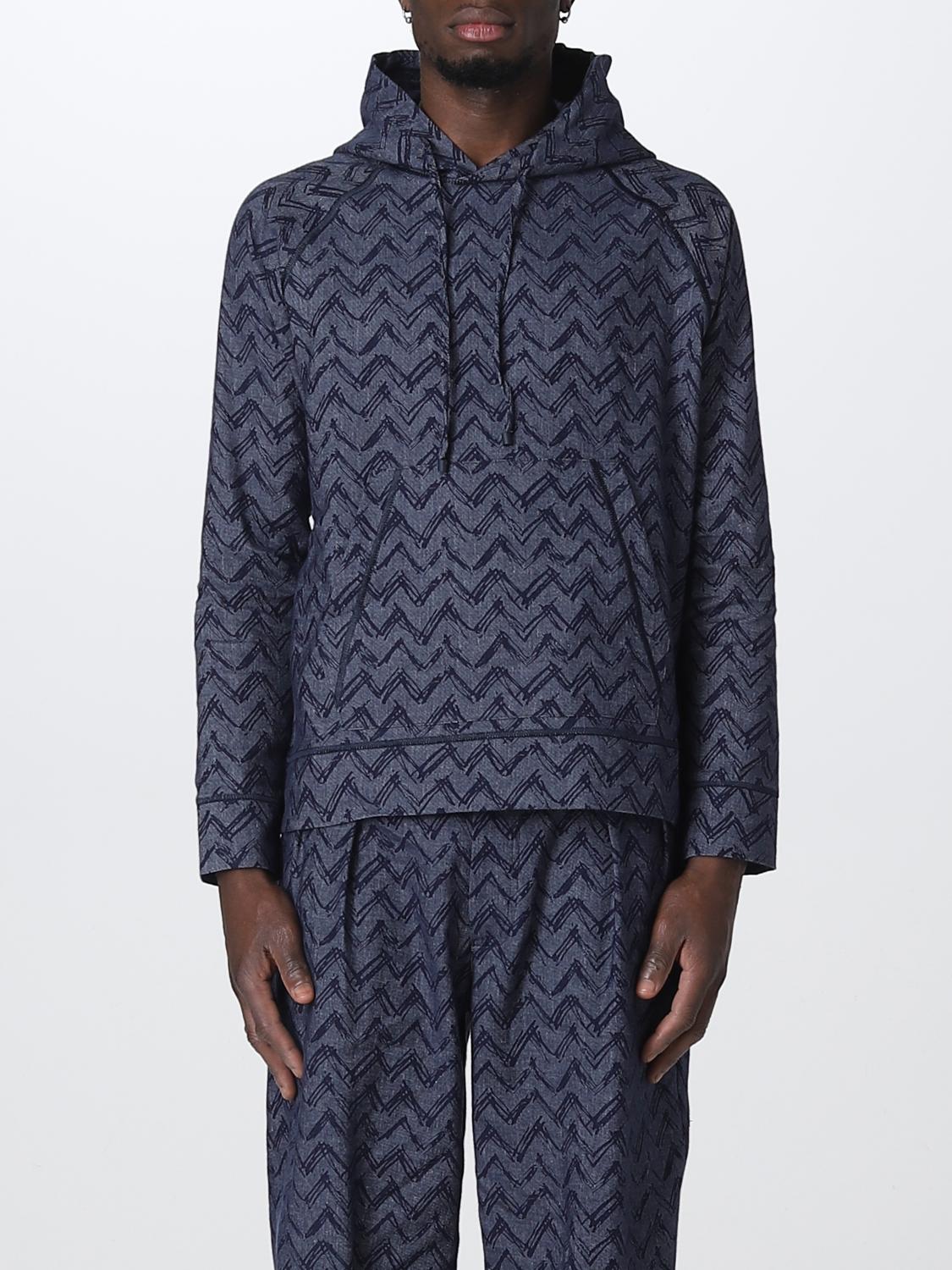 Felpa Emporio Armani: Felpa Emporio Armani in misto cotone blue 1